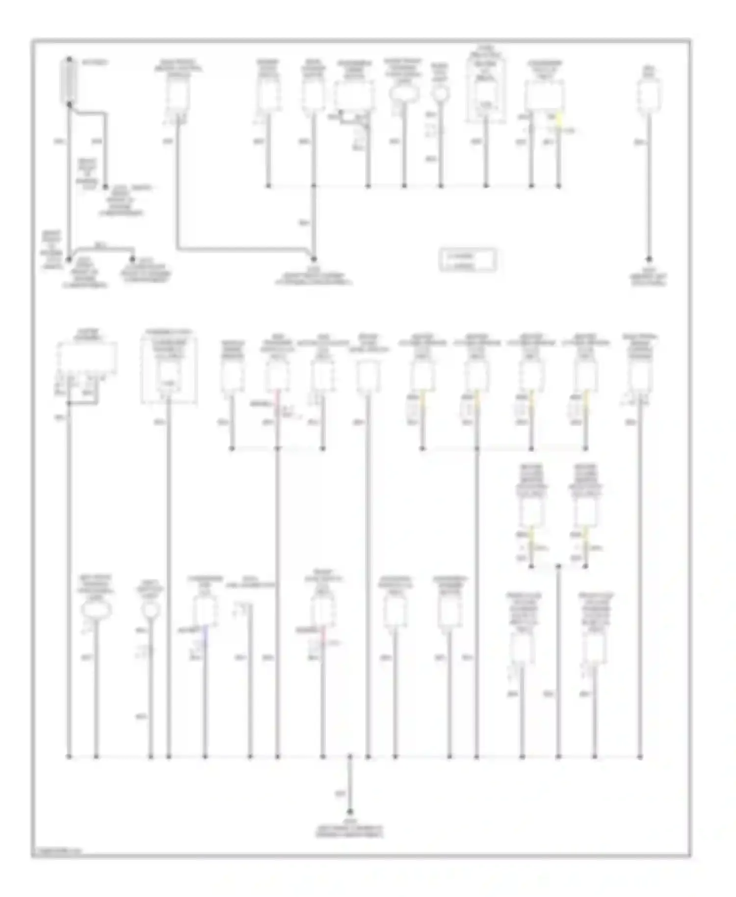 Amigo Isuzu II (1998-2000): Ground distribution circuit (1 of 4)