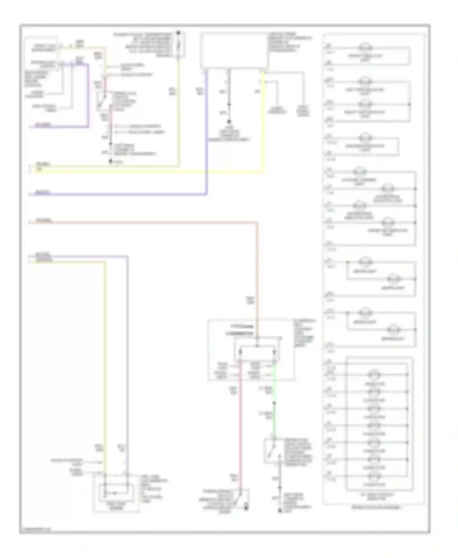 Amigo Isuzu II (1998-2000): Instrument cluster circuit (2 of 2)