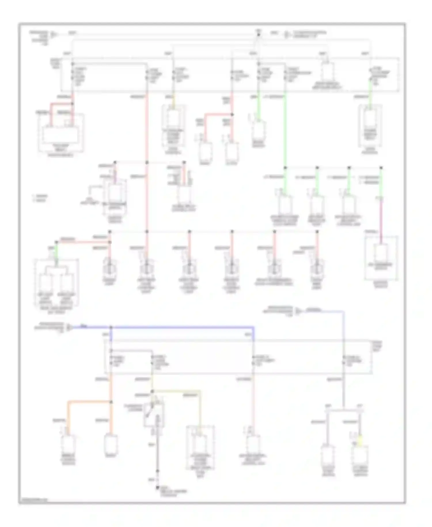 Amigo Isuzu II (1998-2000): Power distribution circuit (2 of 3)