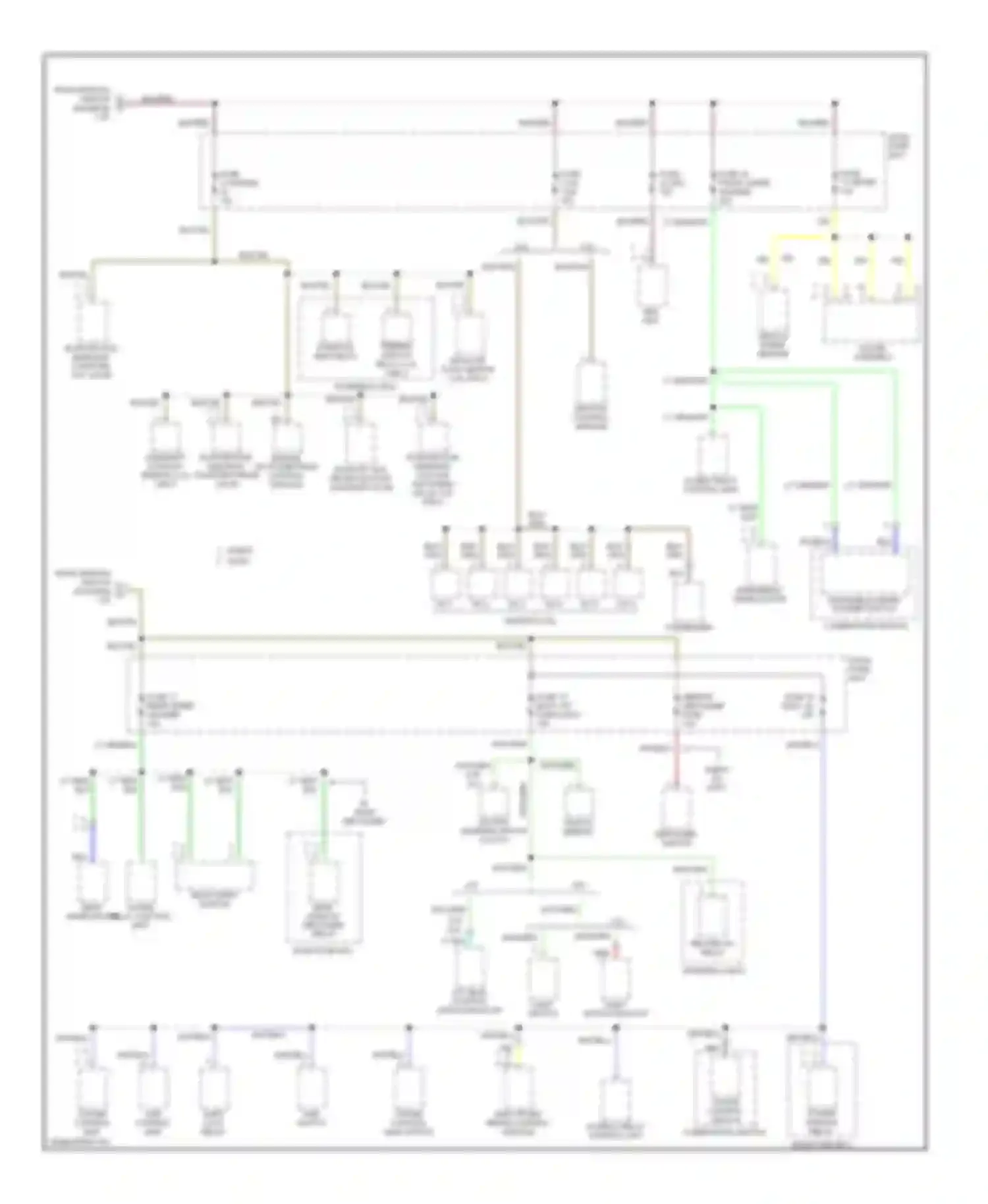 Amigo Isuzu II (1998-2000): Power distribution circuit (3 of 3)