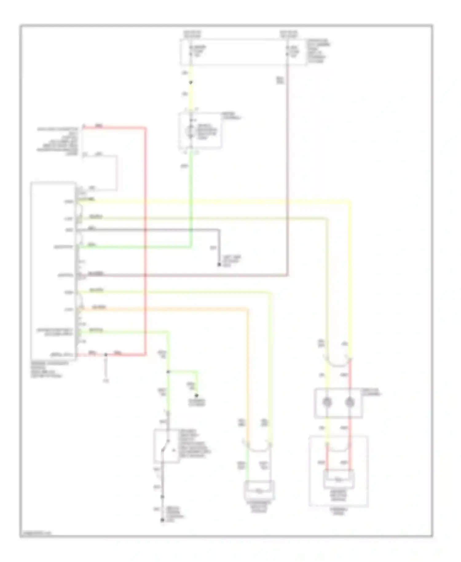 Amigo Isuzu II (1998-2000): Supplemental restraint circuit