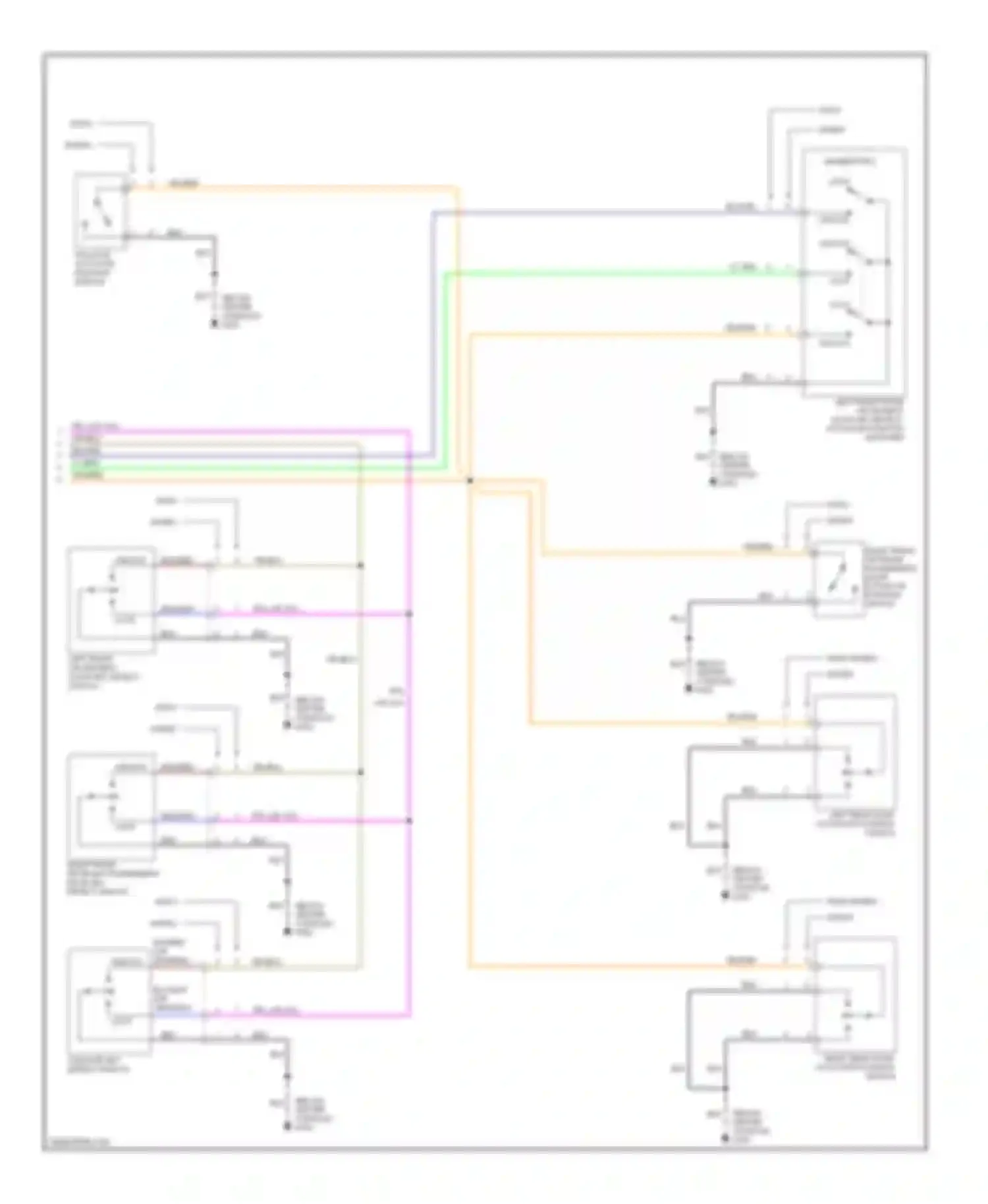 Wiring diagram blu/wht for Isuzu Amigo II (1998-2000) (4 of 18)