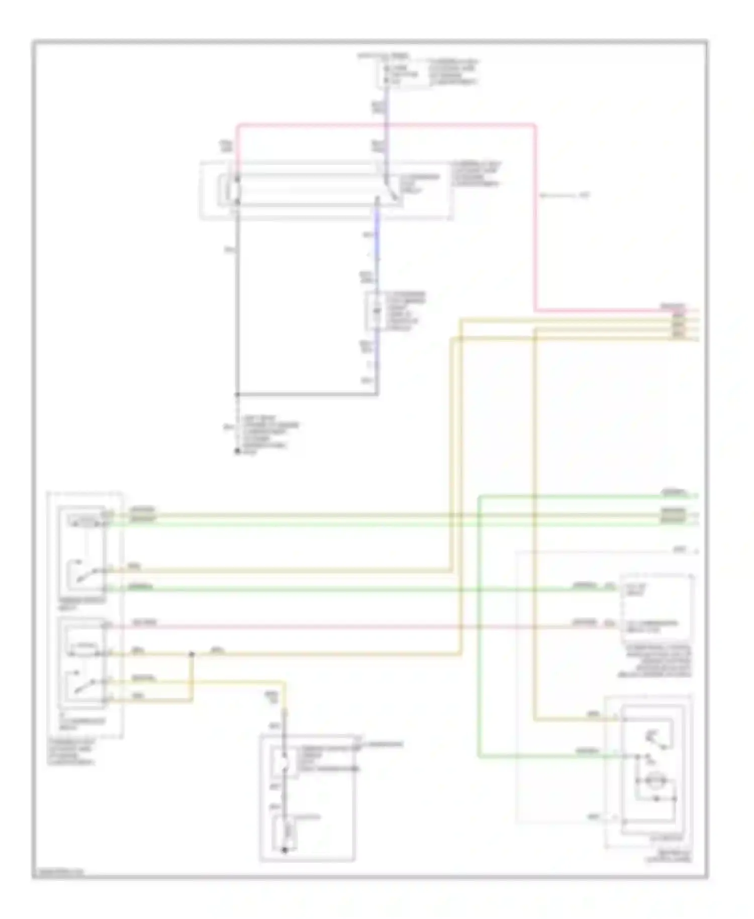 Wiring diagram cond fan fuse for Isuzu Amigo II (1998-2000) (2 of 2)