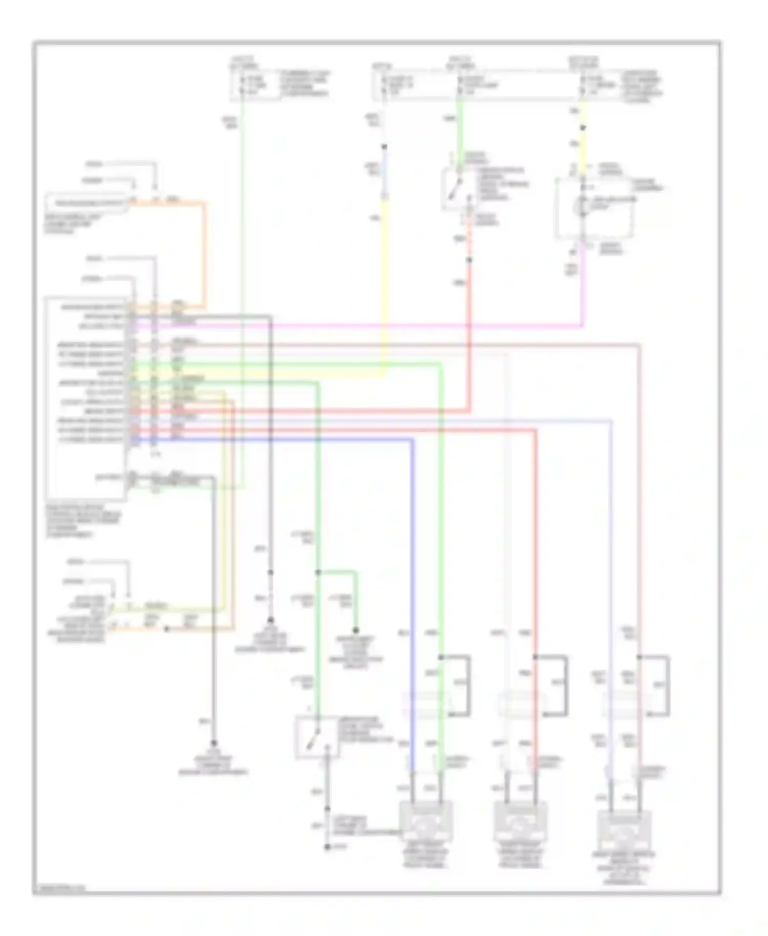 Wiring diagram fuse 6 stop light for Isuzu Amigo II (1998-2000) (2 of 4)