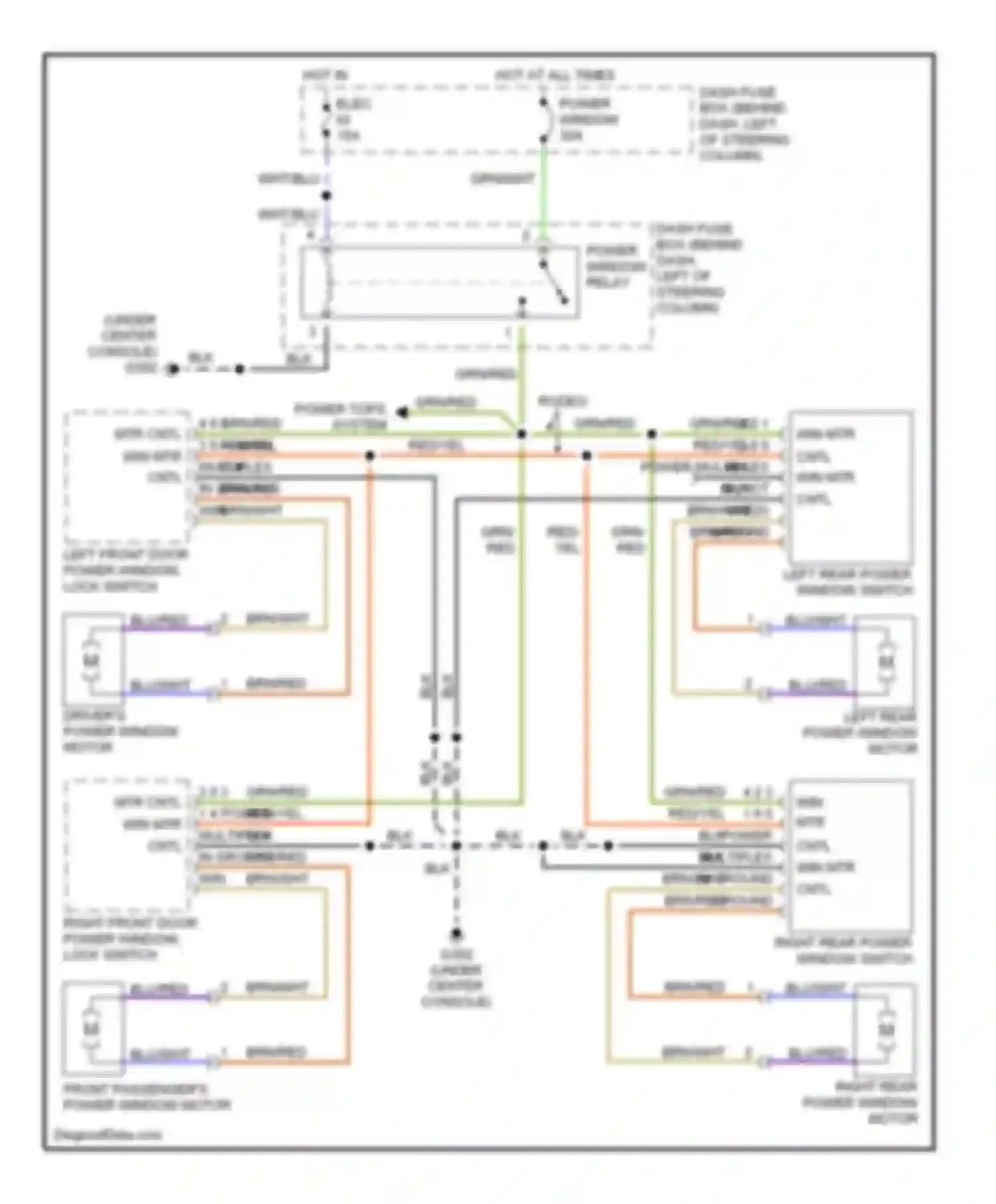 Wiring diagram grn for Isuzu Amigo II (1998-2000) (36 of 41)