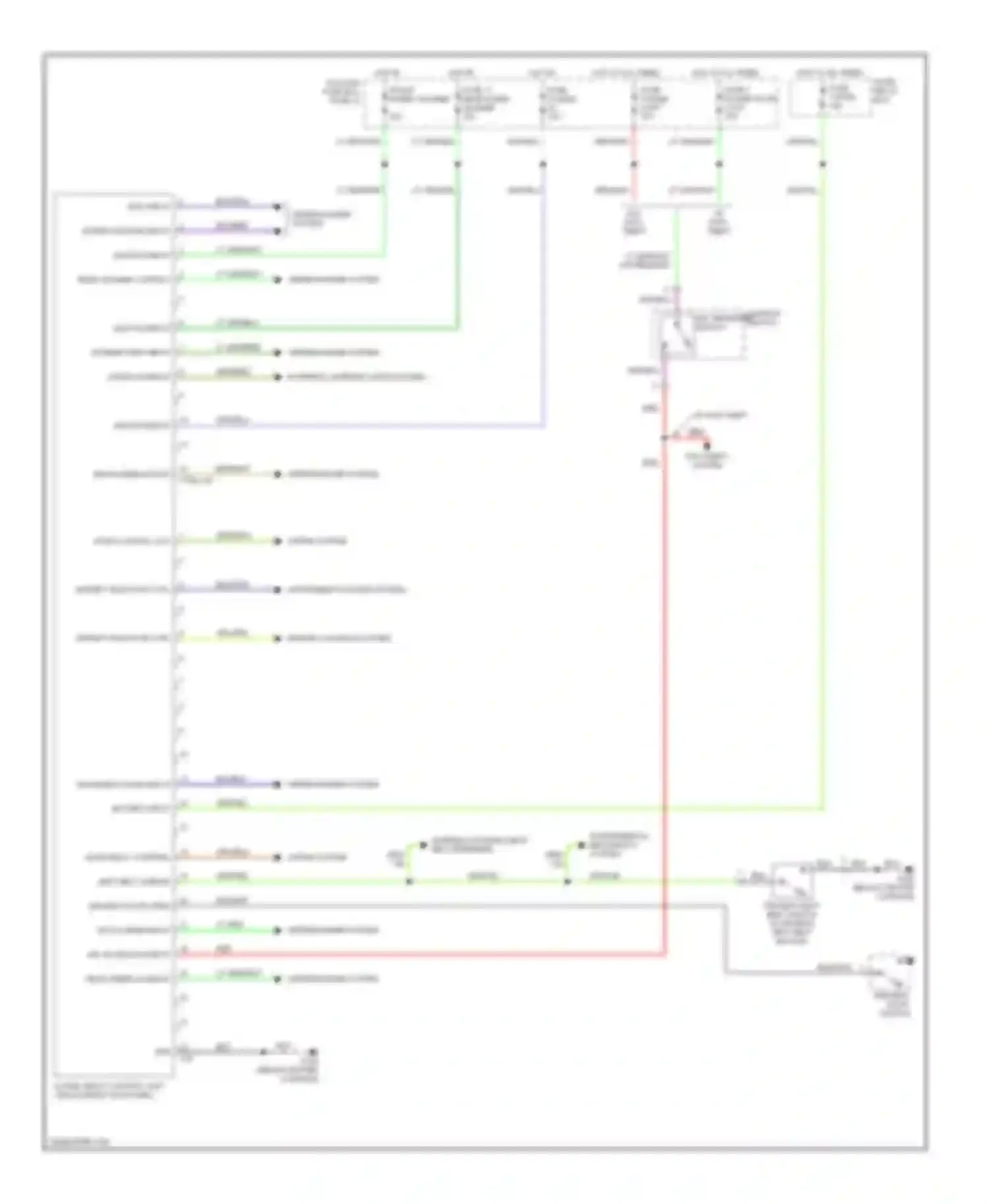 Wiring diagram key in ignition input for Isuzu Amigo II (1998-2000) (2 of 2)