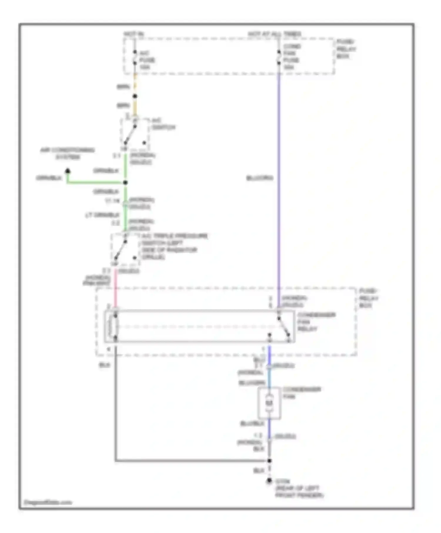 Wiring diagram pnk/wht for Isuzu Amigo II (1998-2000) (1 of 12)