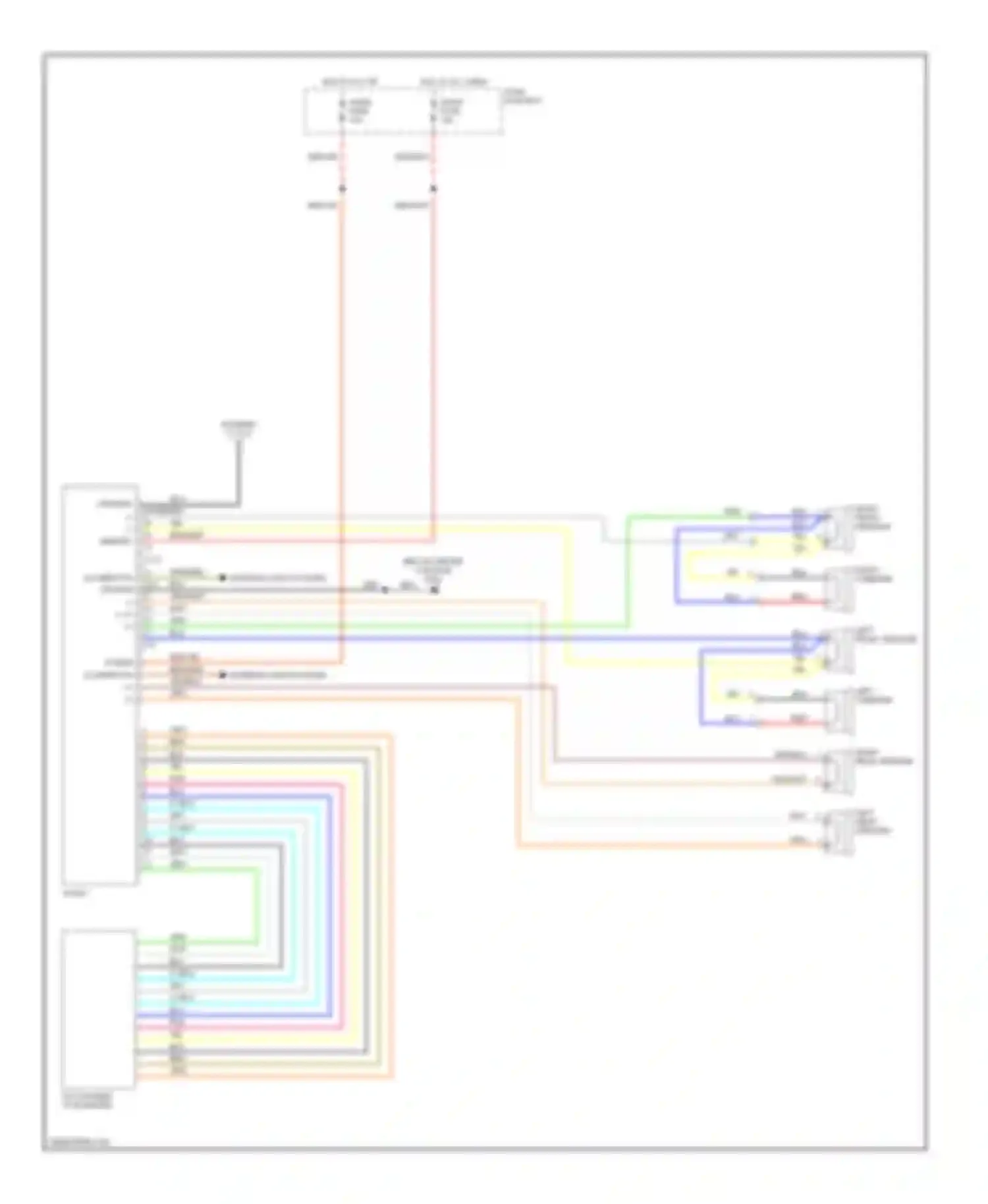 Wiring diagram right tweeter for Isuzu Amigo II (1998-2000) (1 of 1)