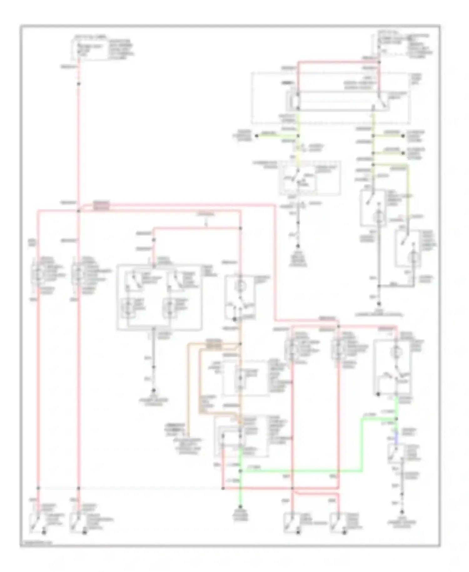 Wiring diagram wiper/ washer system for Isuzu Amigo II (1998-2000) (1 of 1)