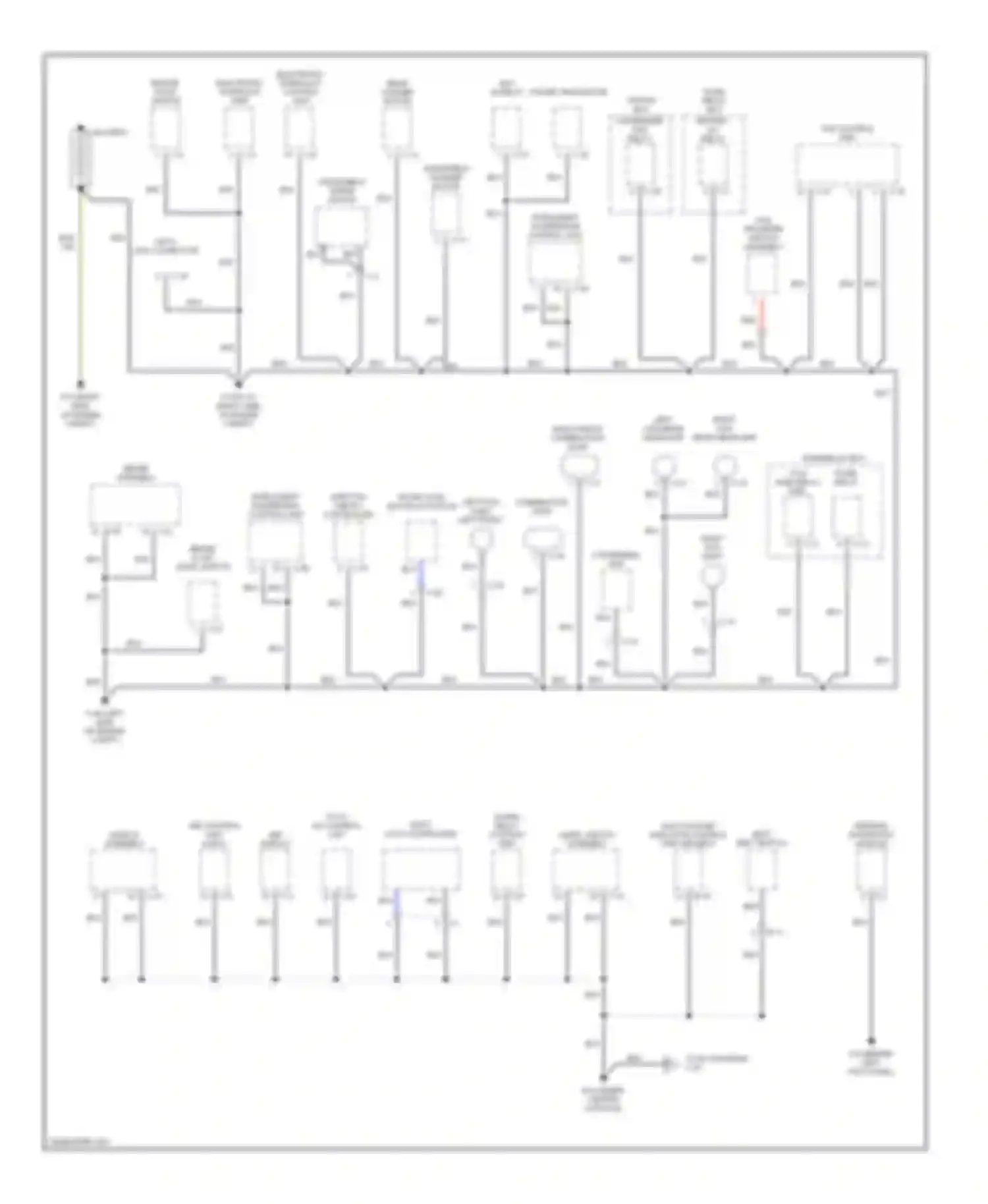 Axiom Isuzu I (2001-2004): Ground distribution circuit (1 of 3)