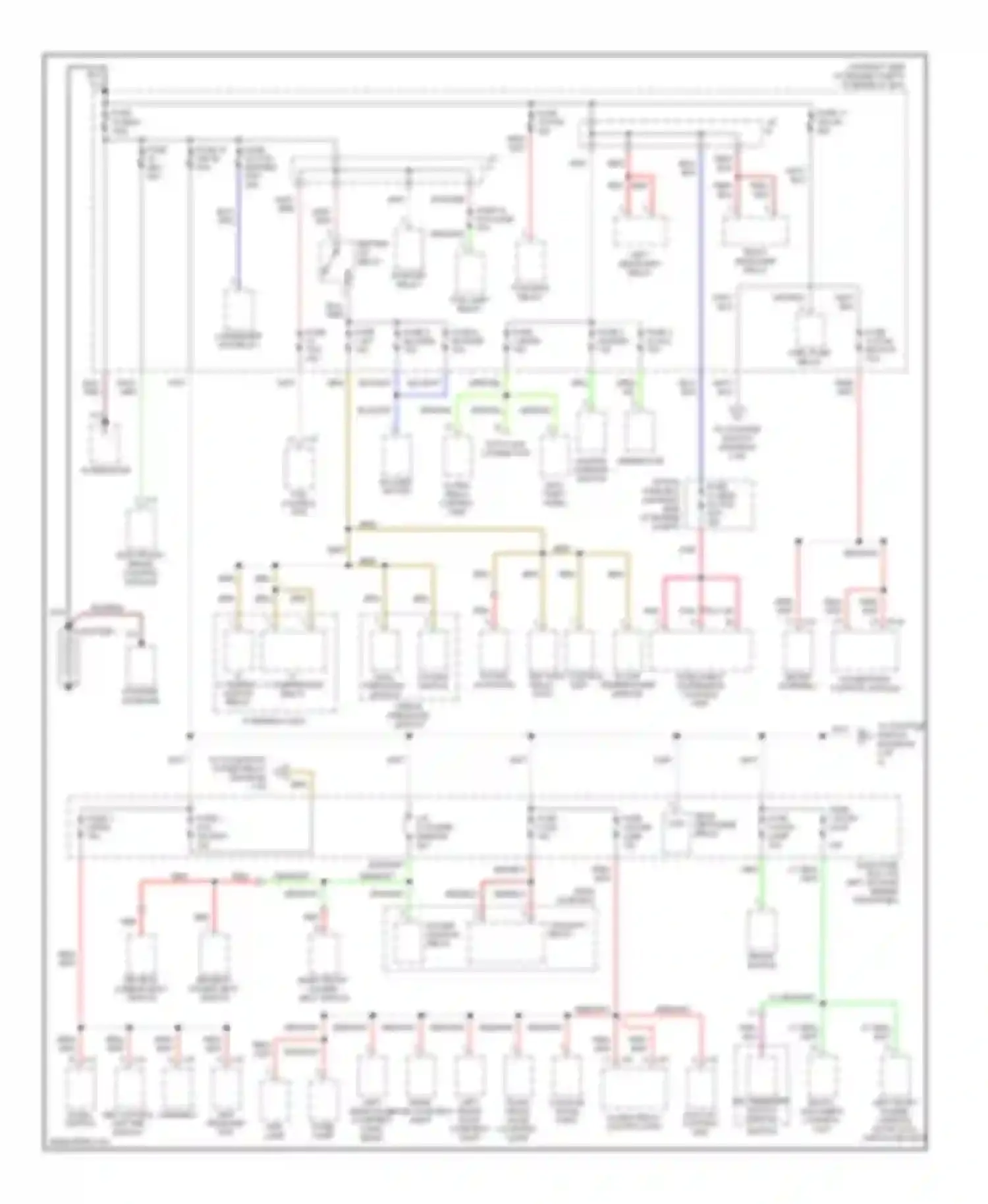 Axiom Isuzu I (2001-2004): Power distribution circuit (1 of 3)