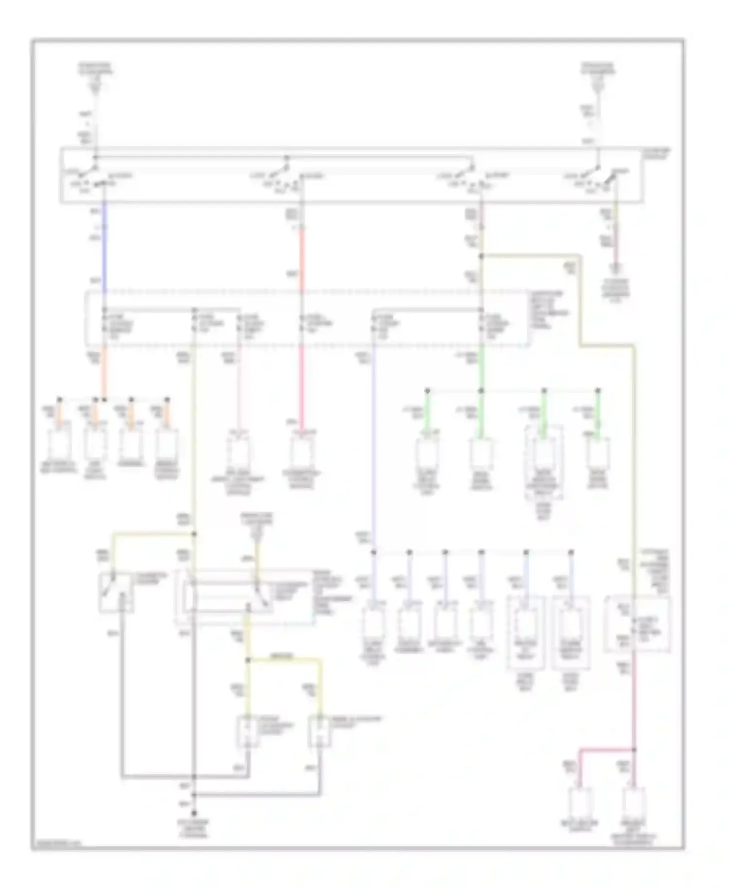 Axiom Isuzu I (2001-2004): Power distribution circuit (2 of 3)