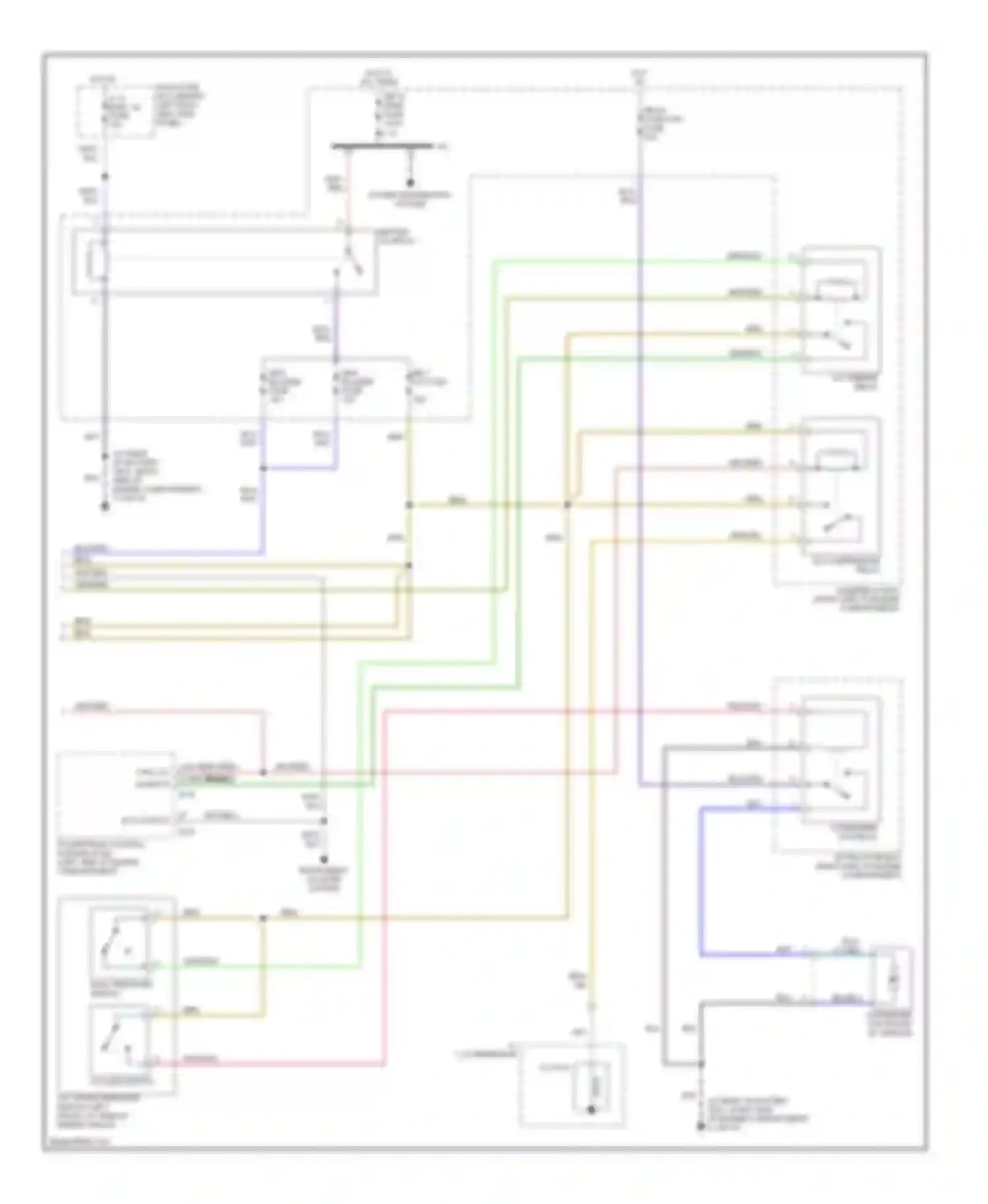 Wiring diagram a/c compressor relay for Isuzu Axiom I (2001-2004) (1 of 2)