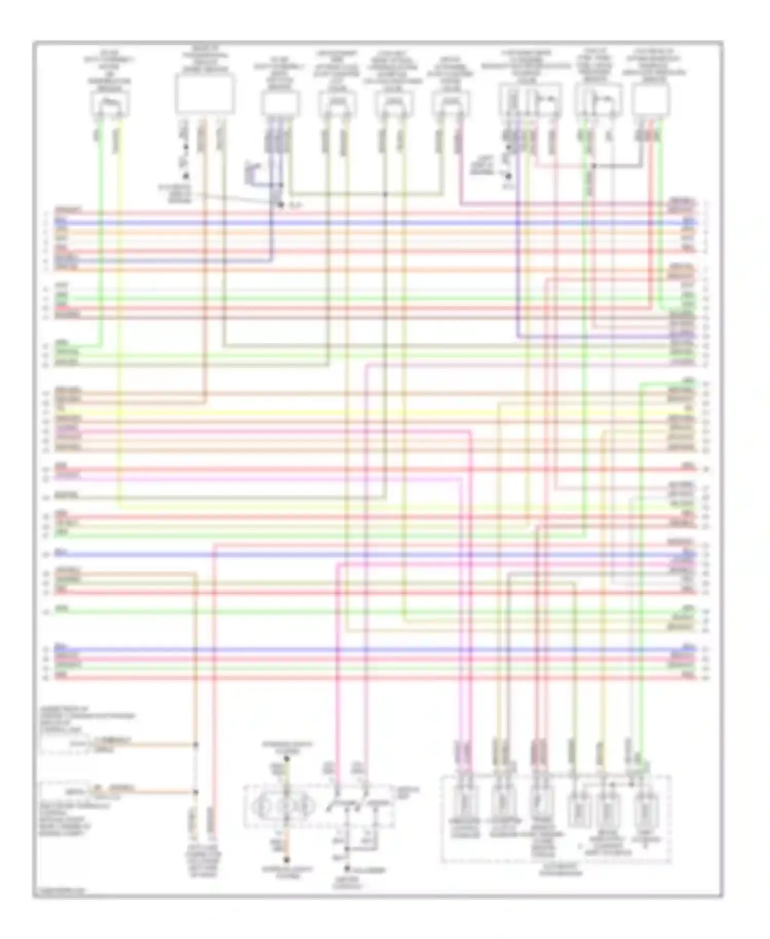 Wiring diagram automatic transmission for Isuzu Axiom I (2001-2004) (2 of 2)