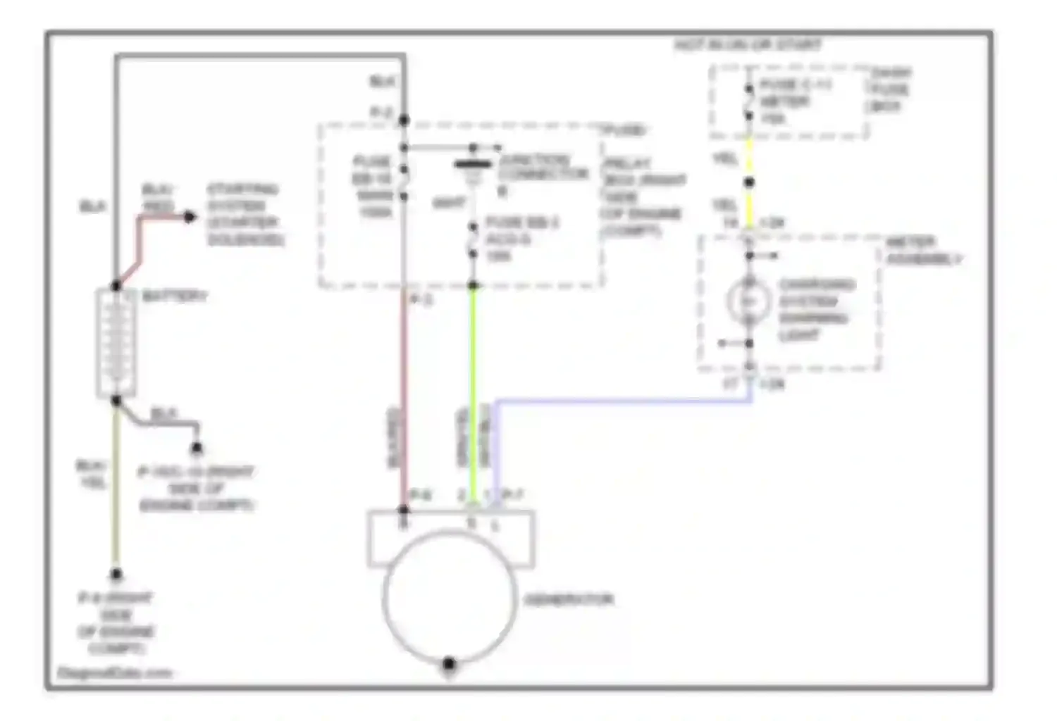 Wiring diagram blk/red for Isuzu Axiom I (2001-2004) (12 of 14)