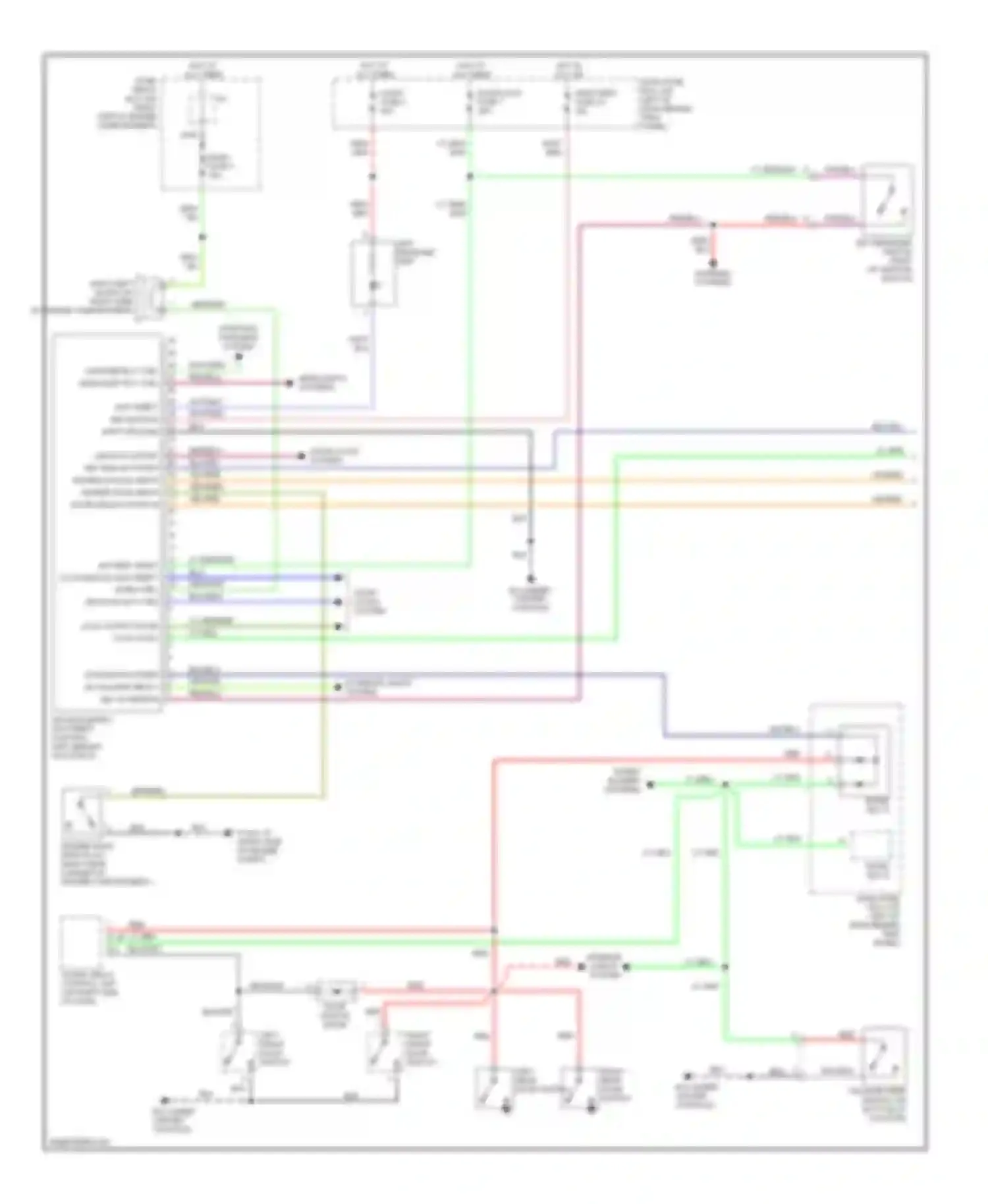 Wiring diagram diode box 5 for Isuzu Axiom I (2001-2004) (1 of 2)