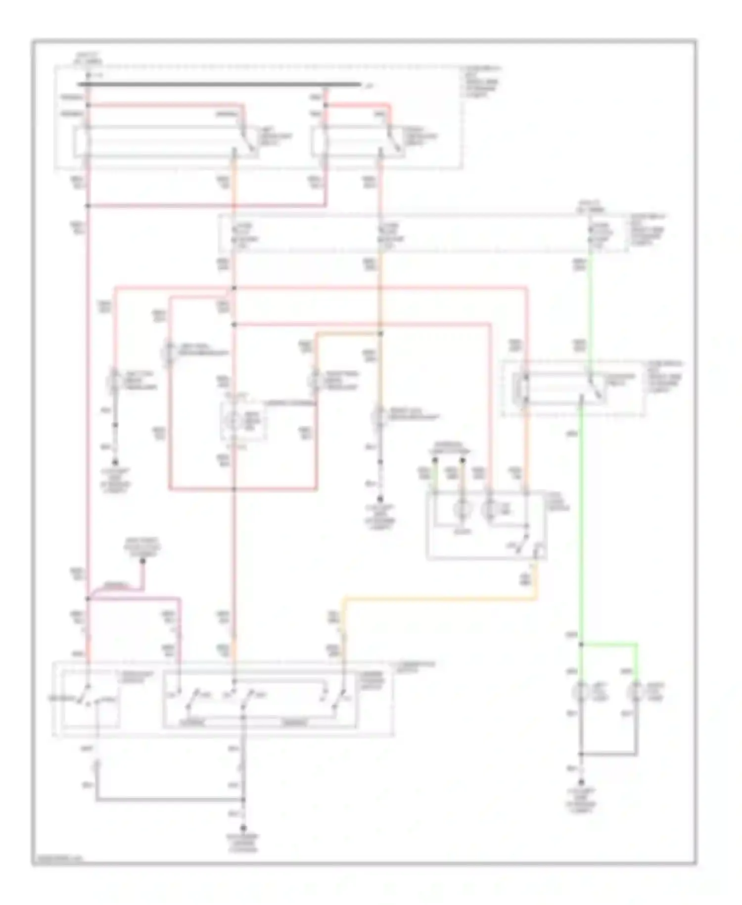 Wiring diagram fog light switch for Isuzu Axiom I (2001-2004) (1 of 2)