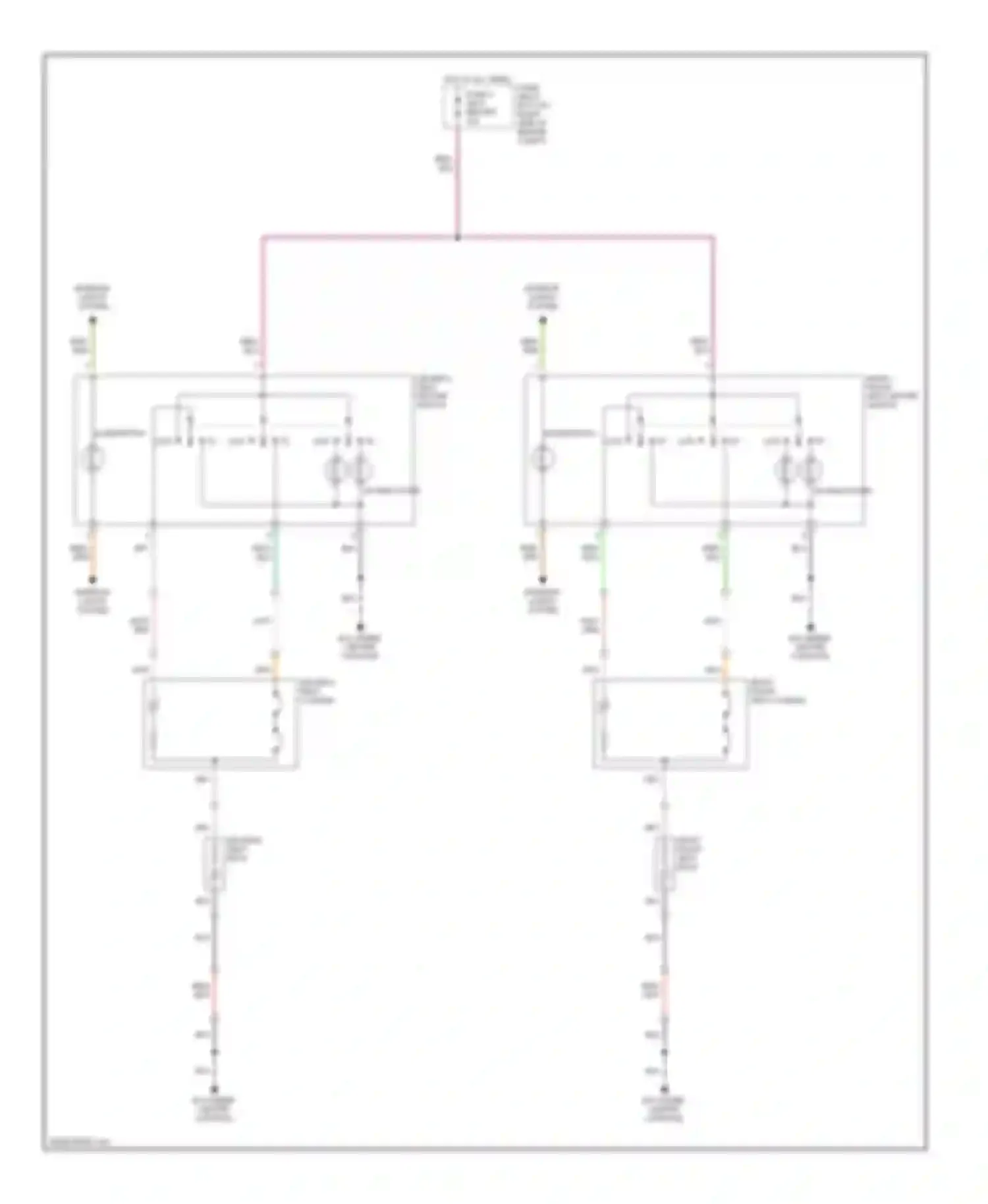 Wiring diagram fuse 4 seat heater for Isuzu Axiom I (2001-2004) (1 of 2)