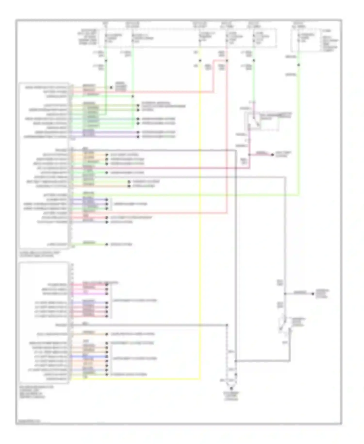 Wiring diagram lt grn/blu for Isuzu Axiom I (2001-2004) (1 of 2)