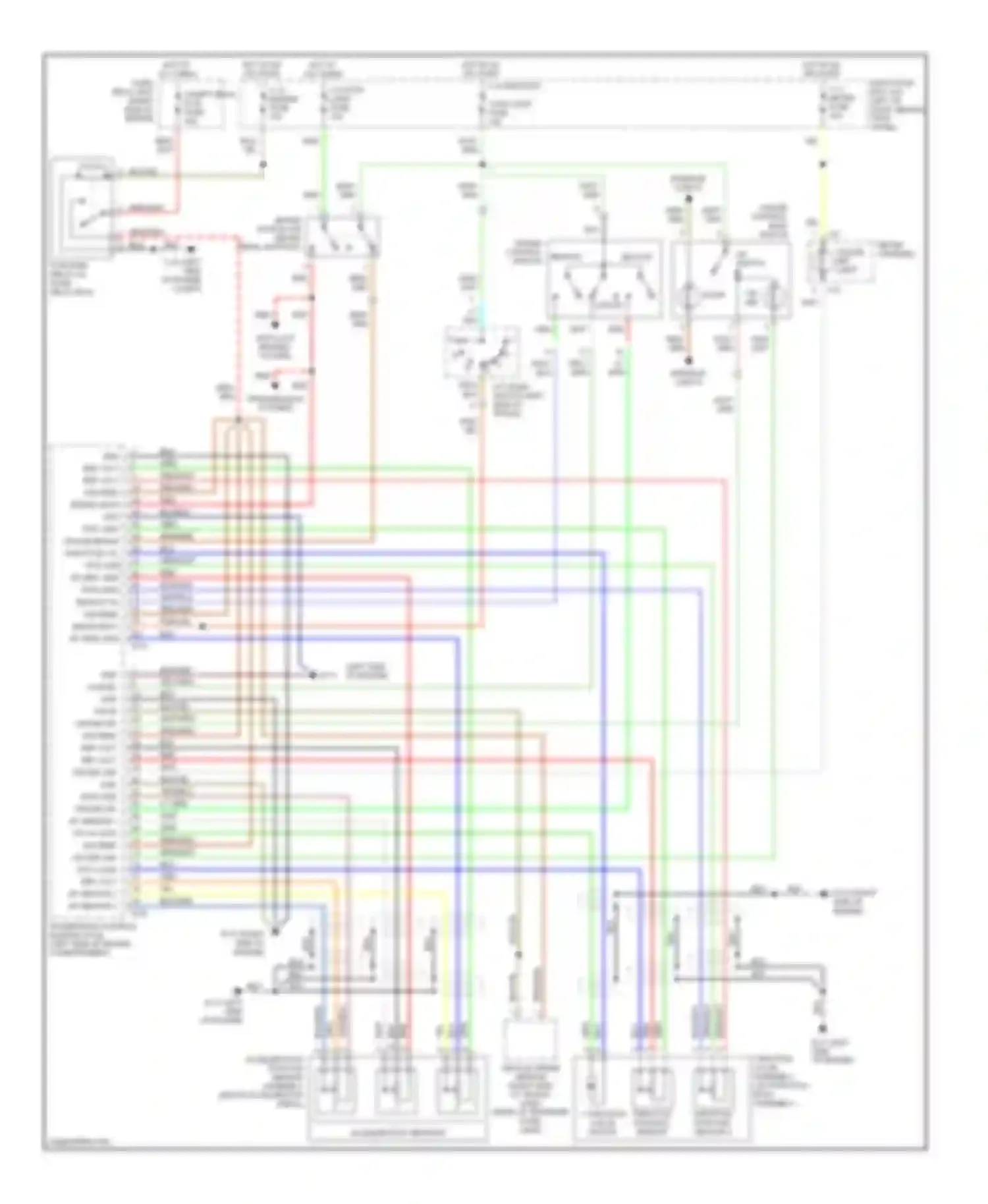 Wiring diagram org/blu for Isuzu Axiom I (2001-2004) (2 of 4)