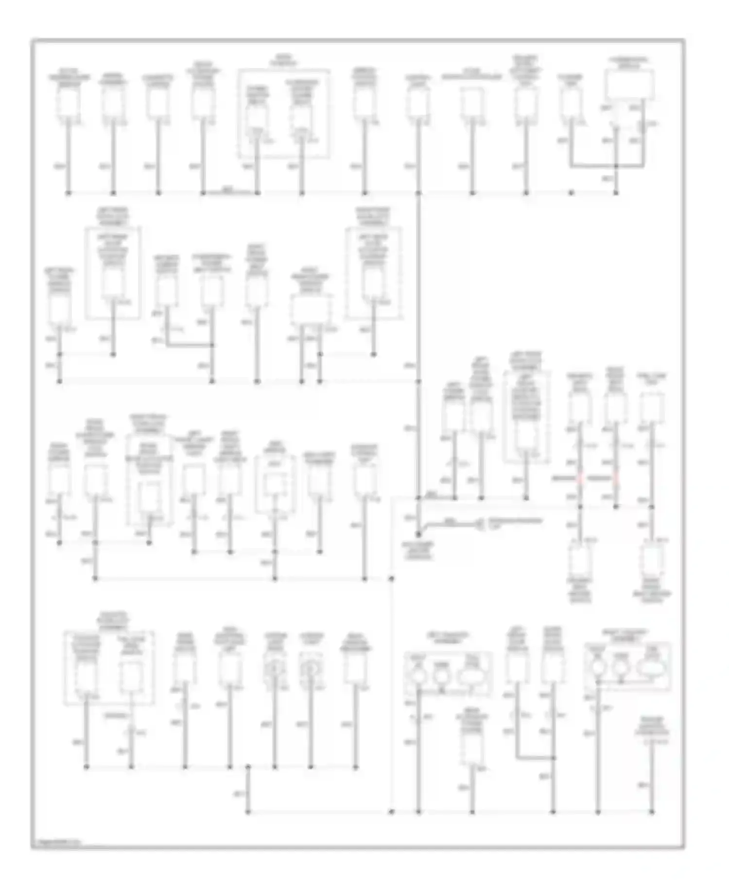 Wiring diagram tailgate door lock assembly for Isuzu Axiom I (2001-2004) (1 of 2)