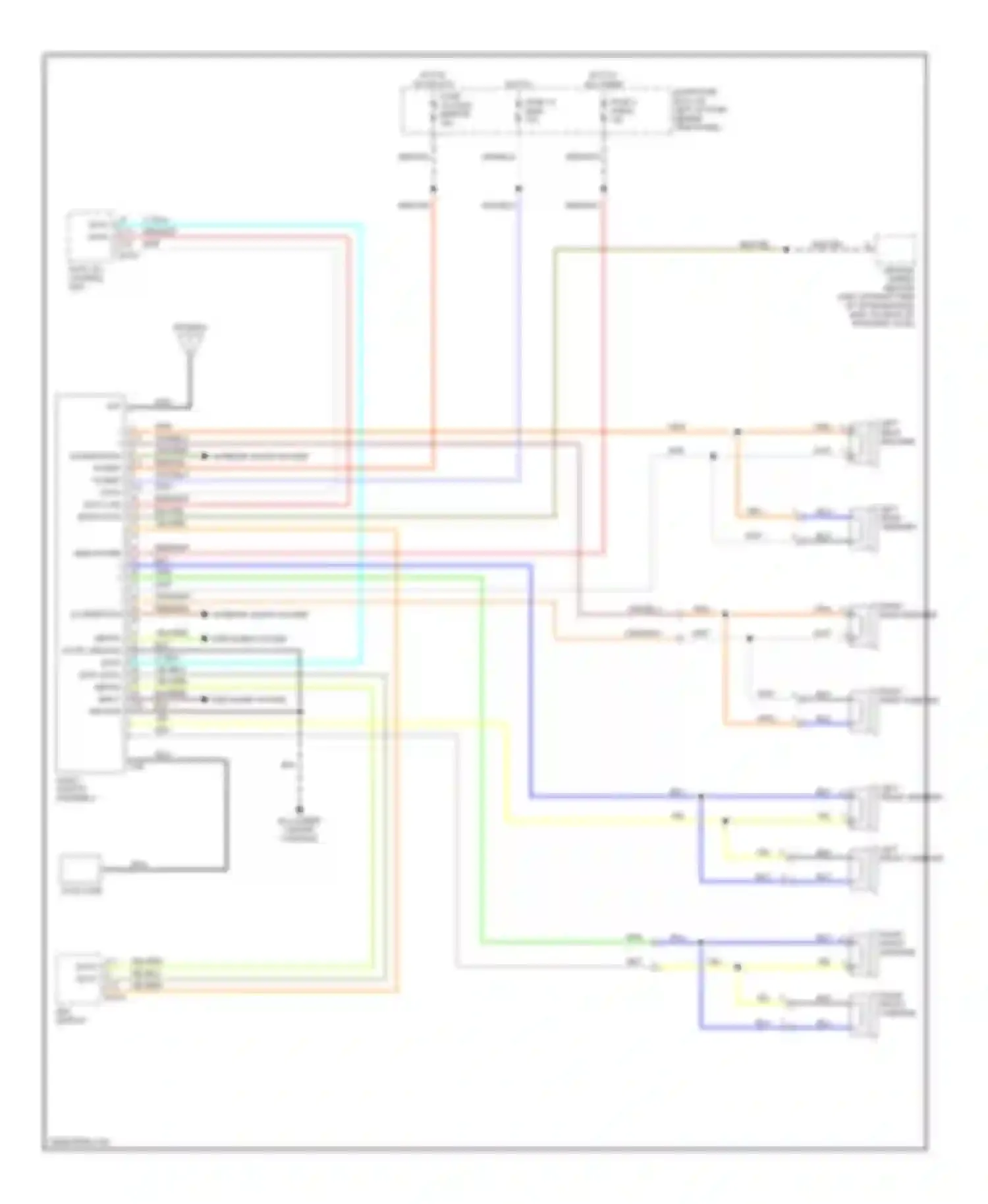 Wiring diagram transfer case) for Isuzu Axiom I (2001-2004) (2 of 2)
