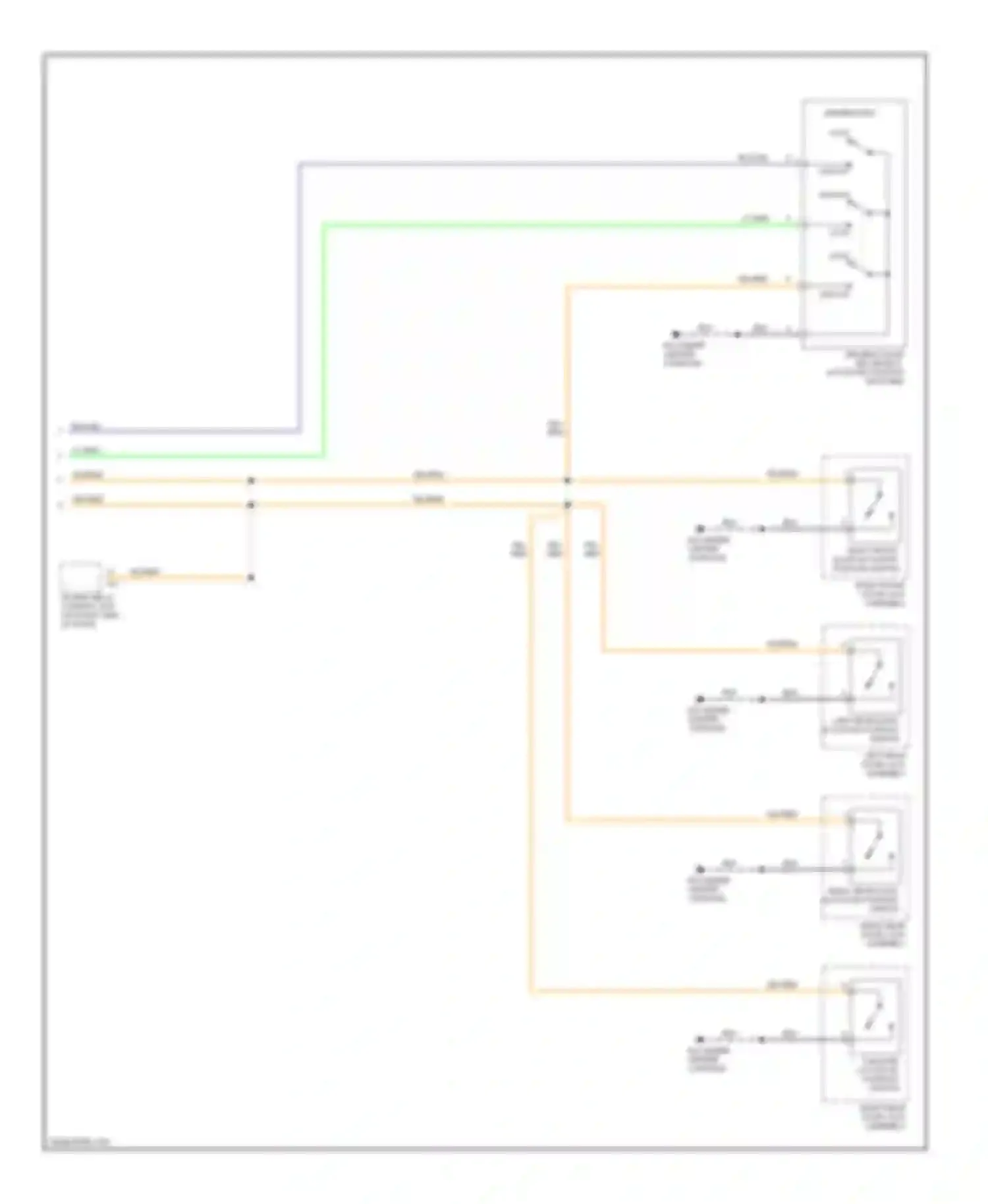 Wiring diagram yel for Isuzu Axiom I (2001-2004) (3 of 38)
