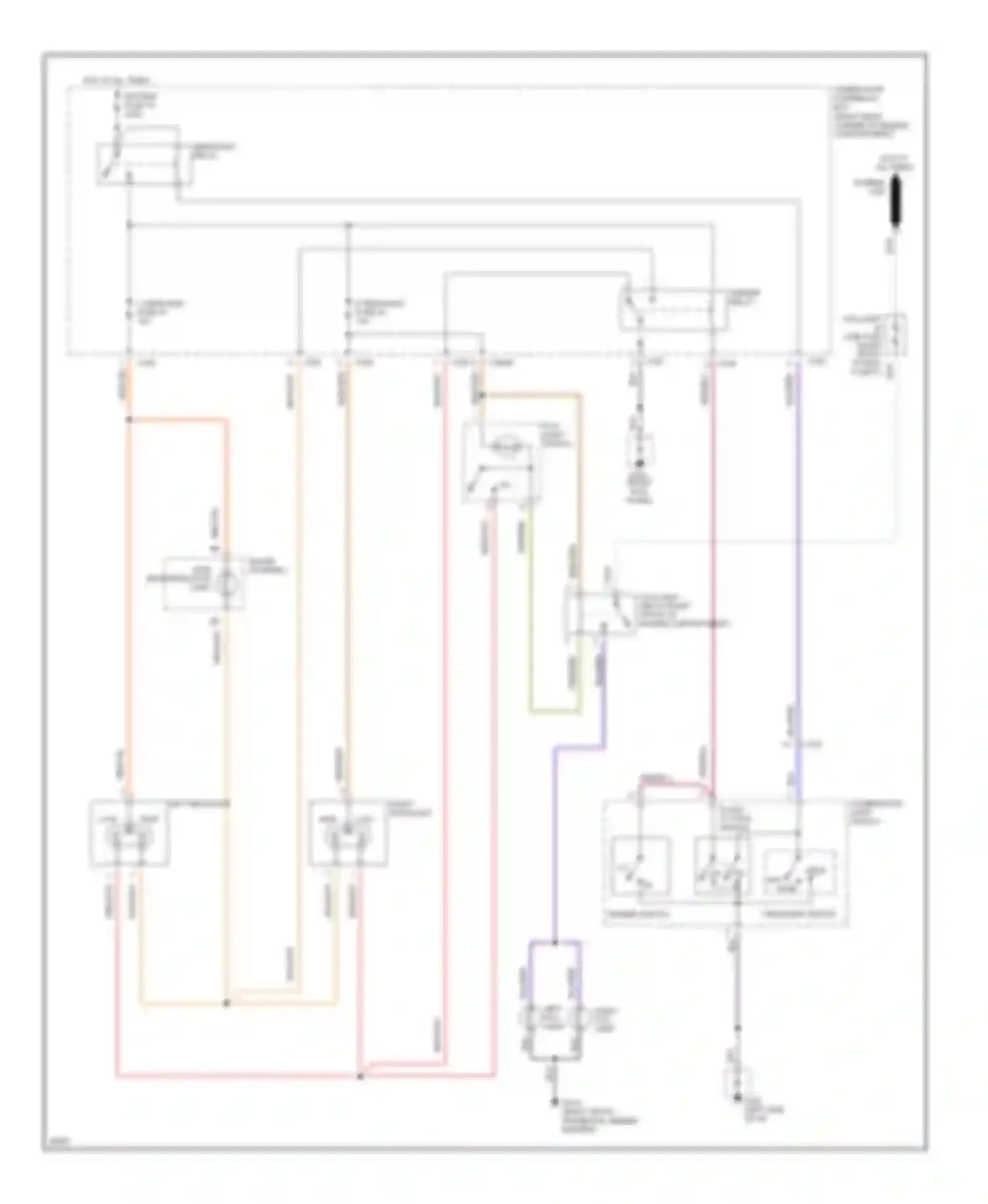 Oasis Isuzu I (1995-1999): Headlight circuit, without drl