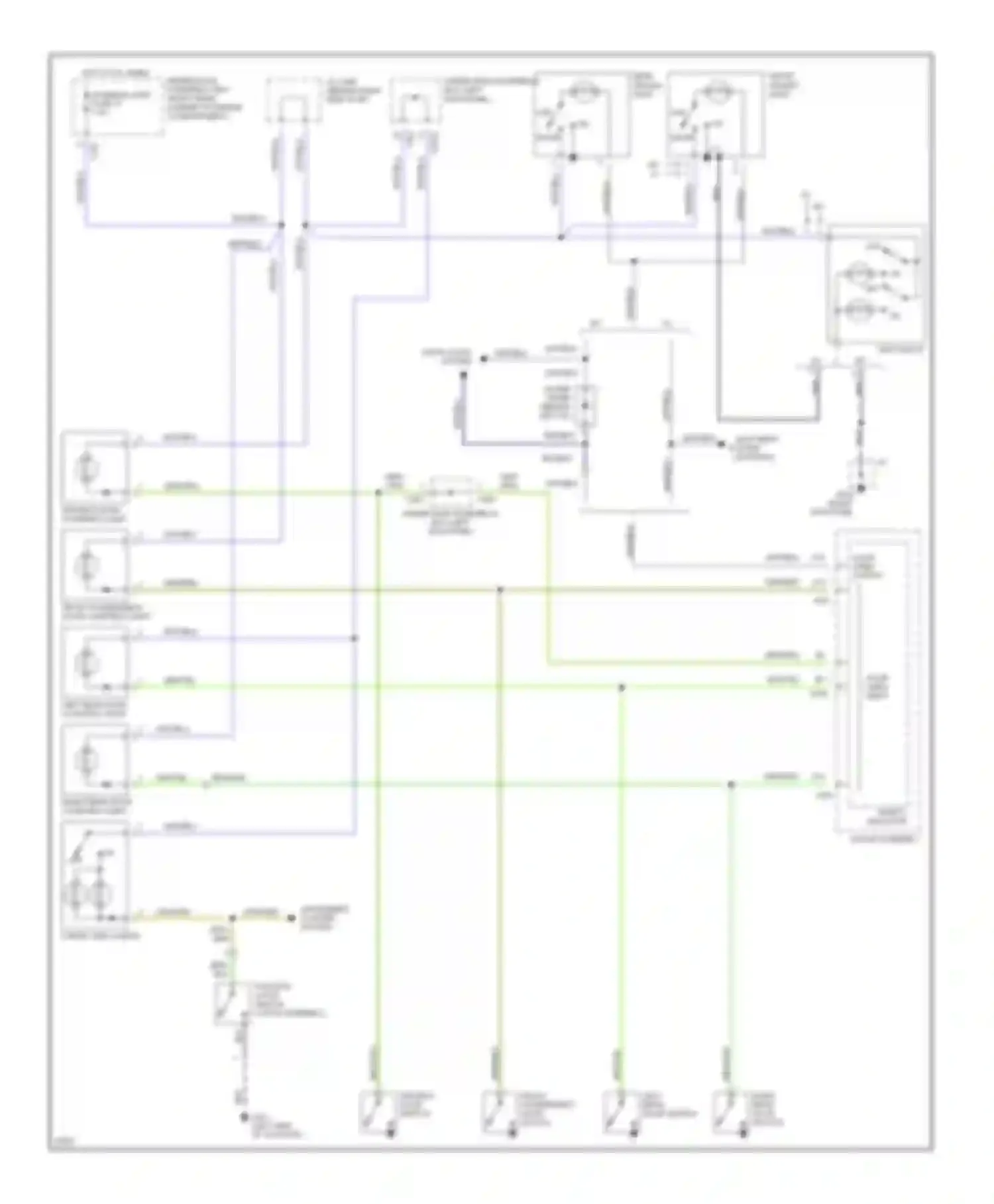 Oasis Isuzu I (1995-1999): Courtesy lamps circuit