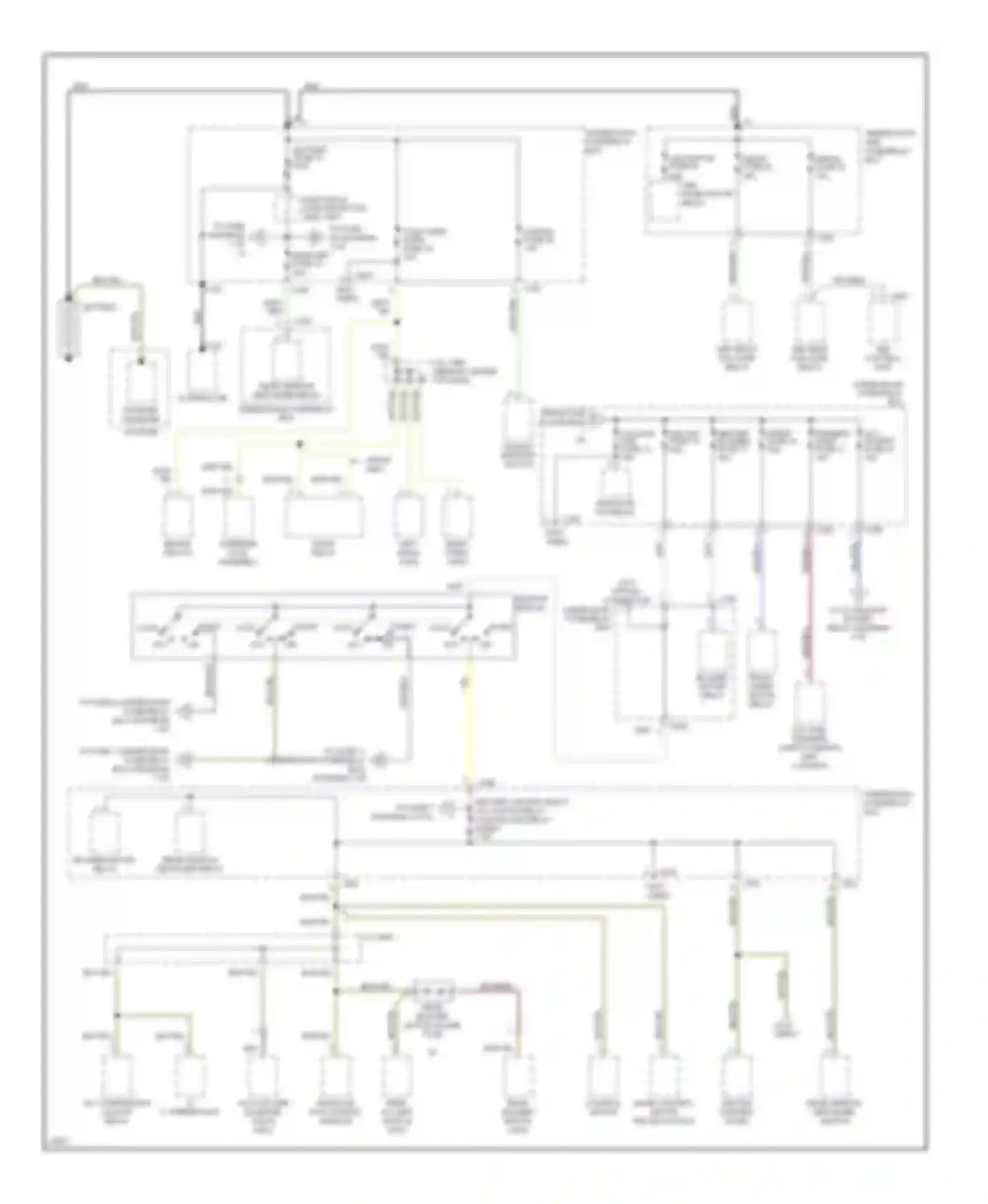 Oasis Isuzu I (1995-1999): Power distribution circuit (1 of 4)