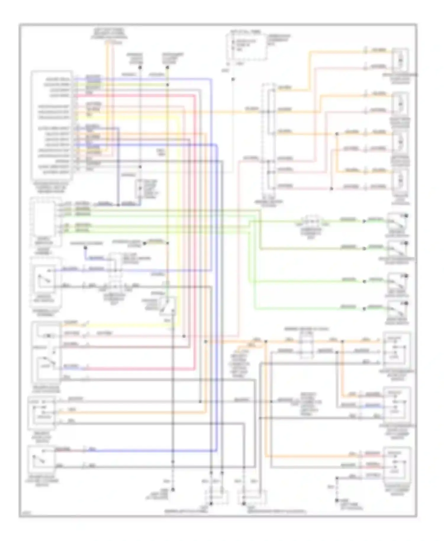 Oasis Isuzu I (1995-1999): Power door lock circuit, with keyless entry