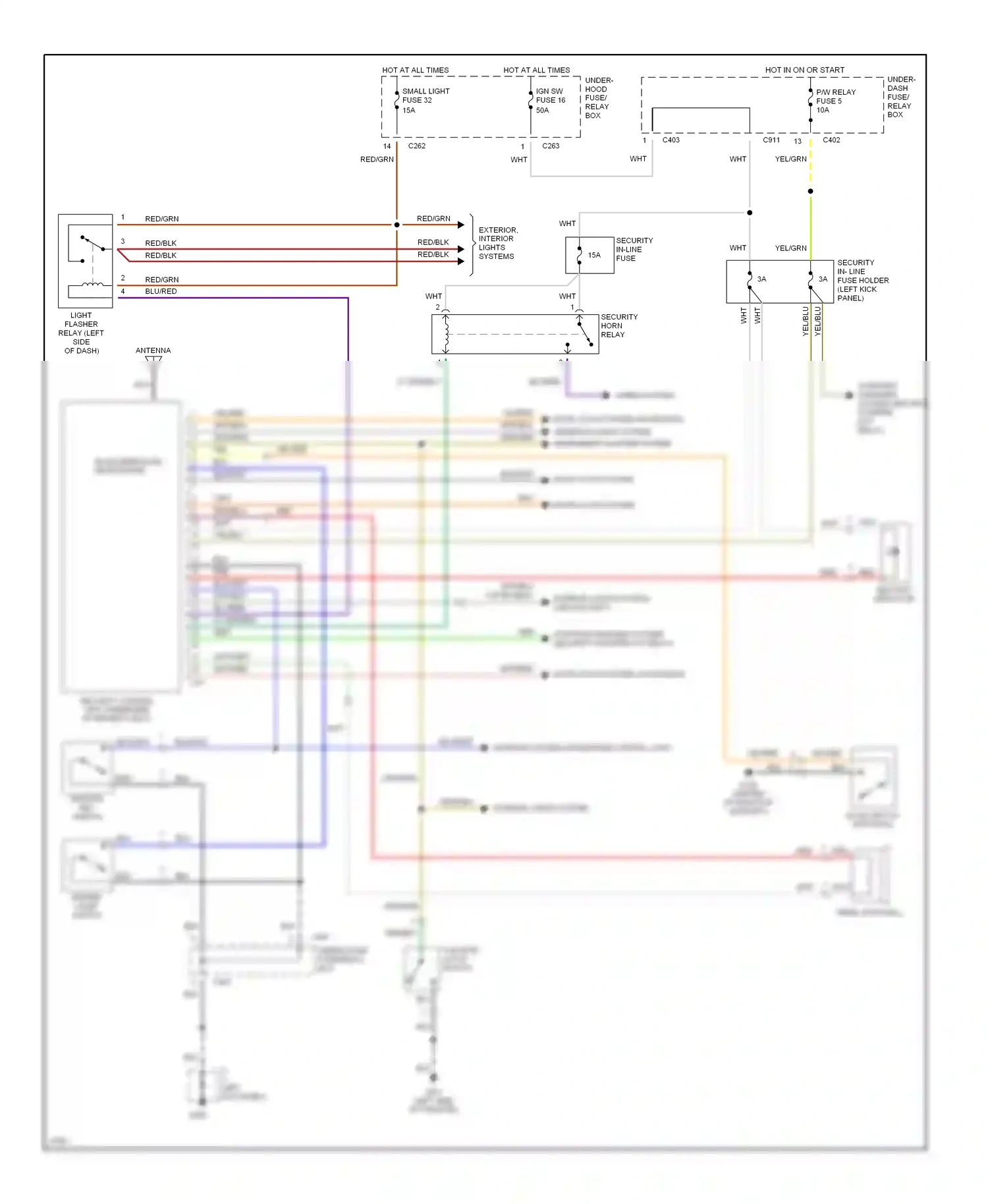 Wiring diagram blu for Isuzu Oasis I (1995-1999) (4 of 23)