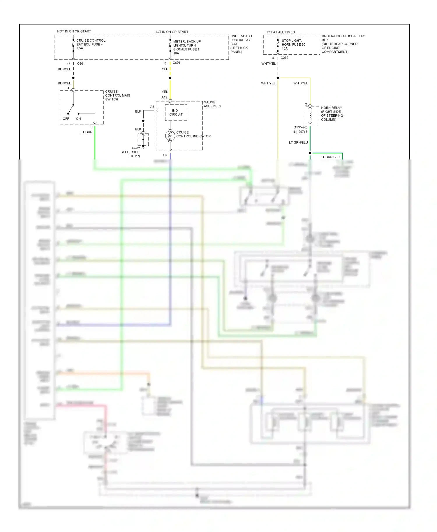 Wiring diagram blu for Isuzu Oasis I (1995-1999) (6 of 23)