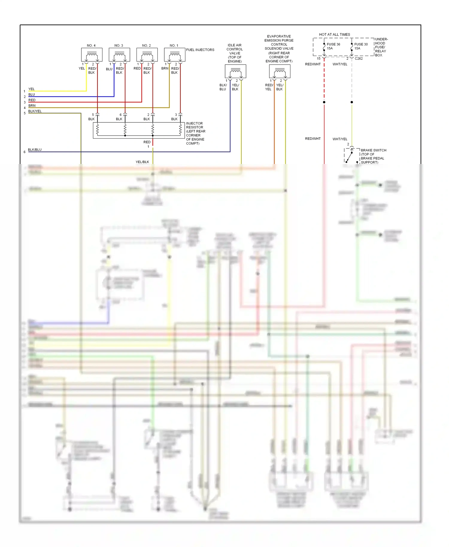 Wiring diagram blu for Isuzu Oasis I (1995-1999) (9 of 23)