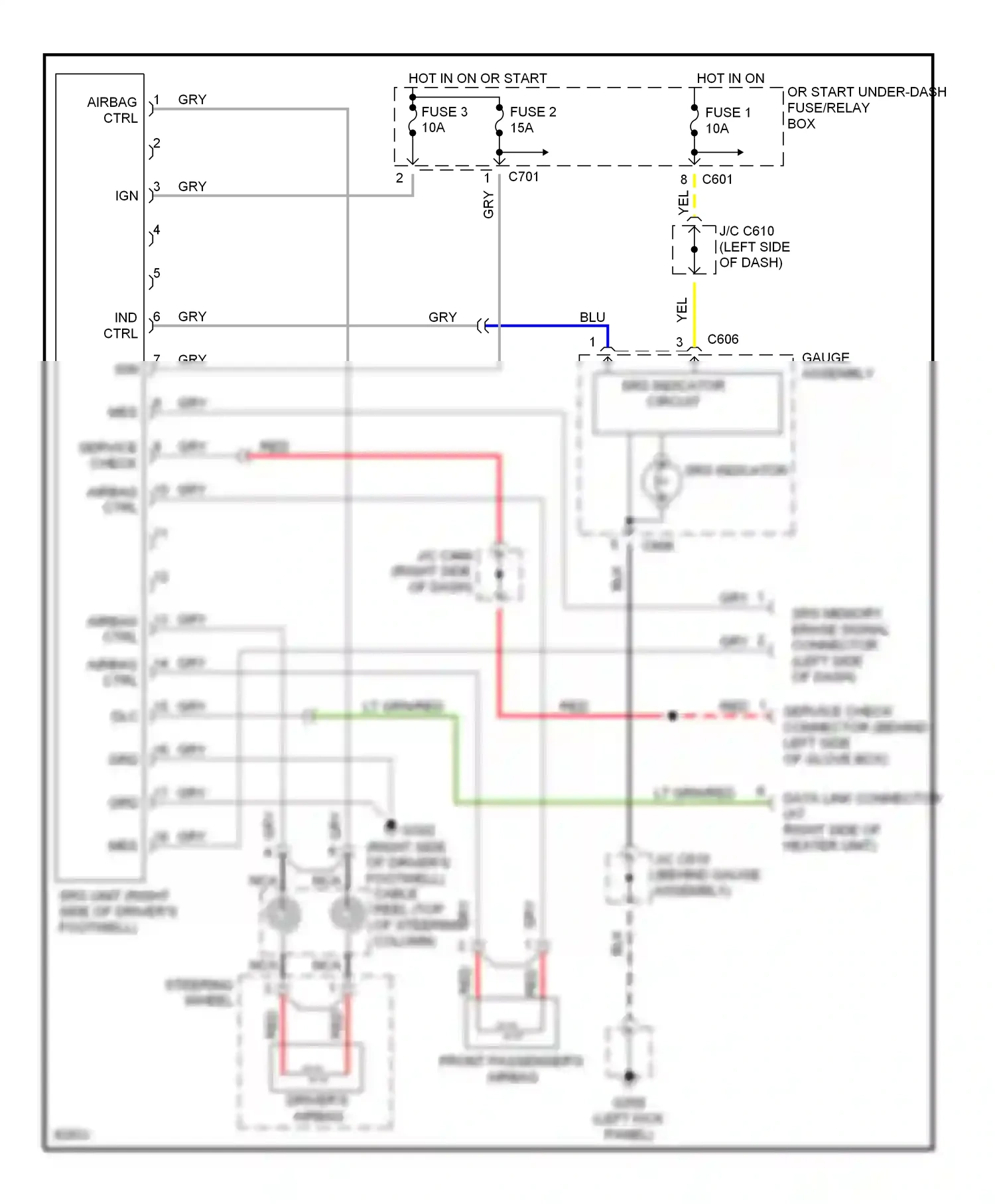 Wiring diagram blu for Isuzu Oasis I (1995-1999) (23 of 23)