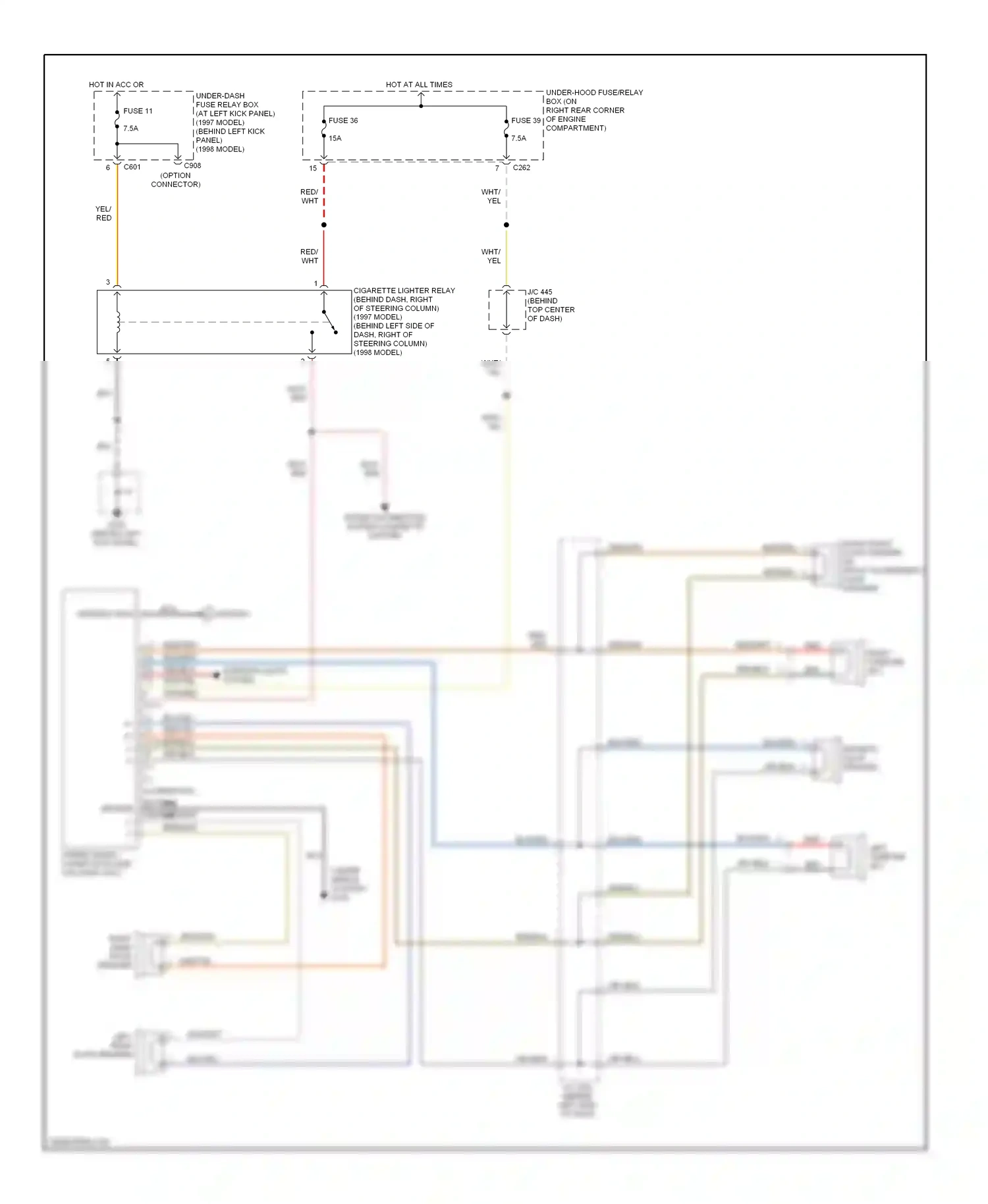 Wiring diagram blu/grn for Isuzu Oasis I (1995-1999) (2 of 4)
