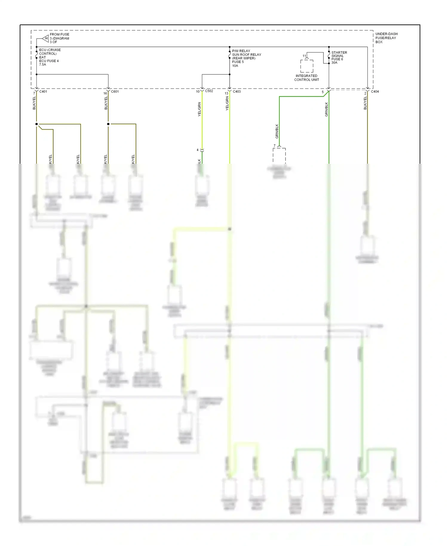 Wiring diagram distributor assembly for Isuzu Oasis I (1995-1999) (1 of 1)