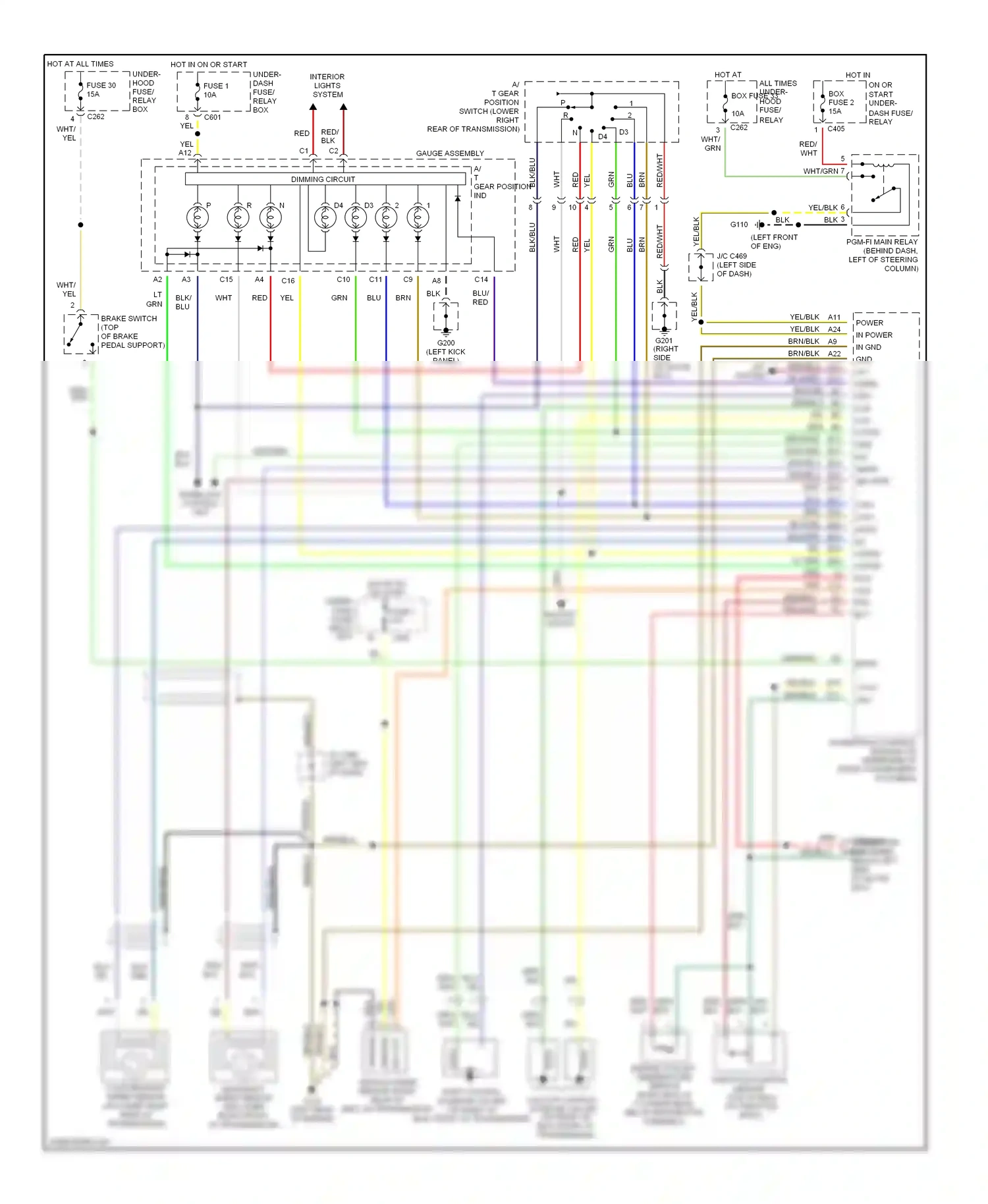 Wiring diagram tps ect for Isuzu Oasis I (1995-1999) (1 of 1)