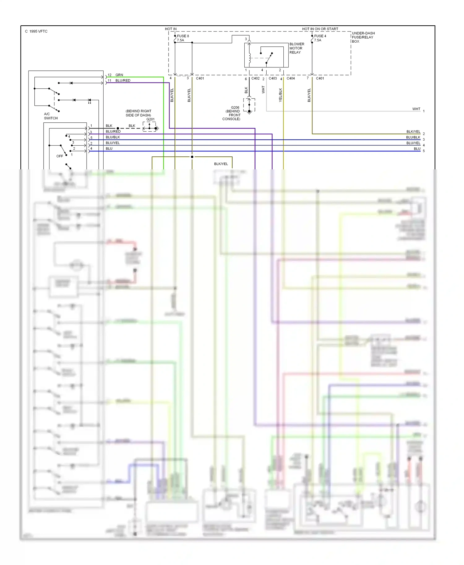 Wiring diagram vent switch for Isuzu Oasis I (1995-1999) (1 of 1)