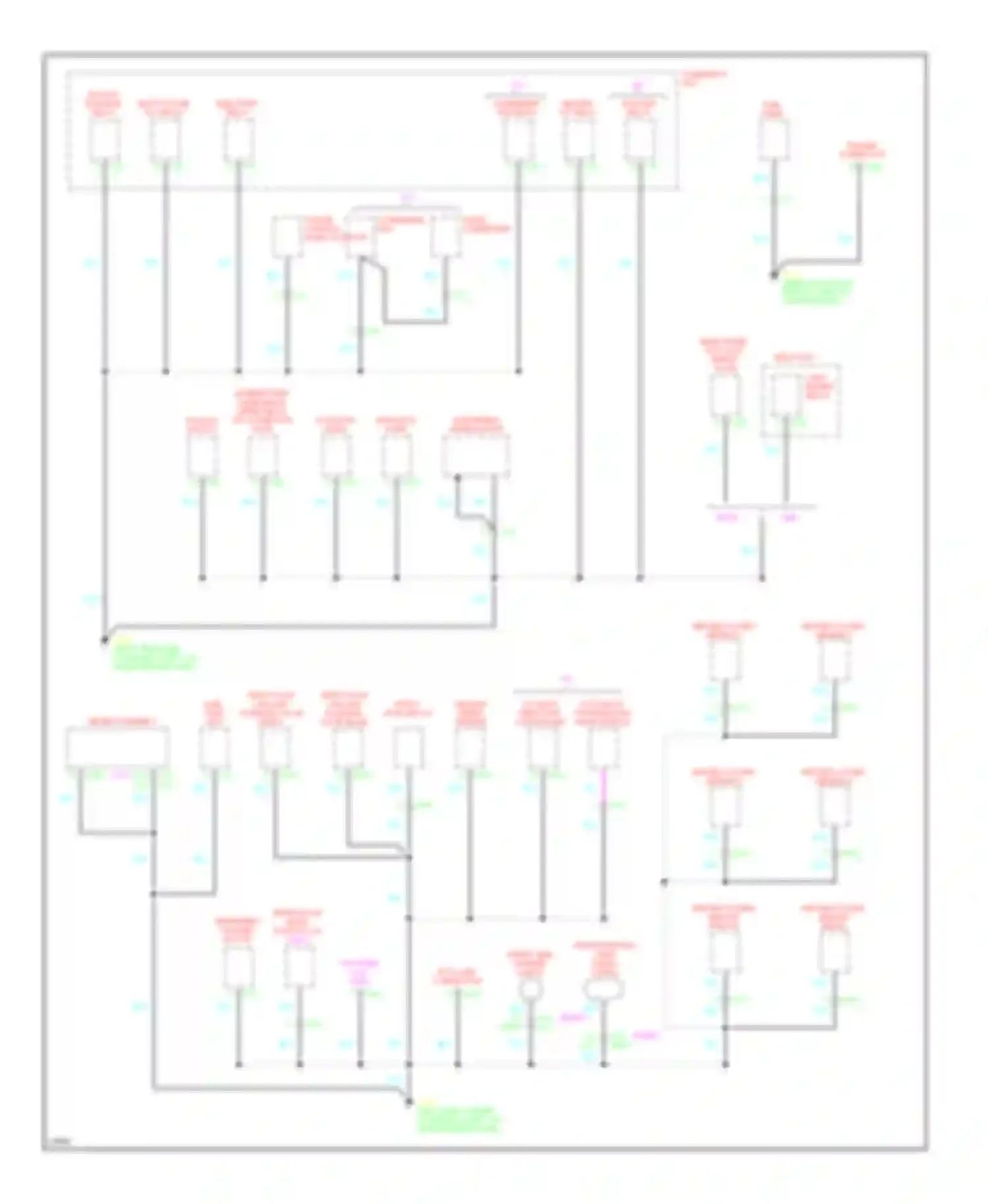Rodeo Isuzu I (1989-1998): Ground distribution circuit (2 of 3)