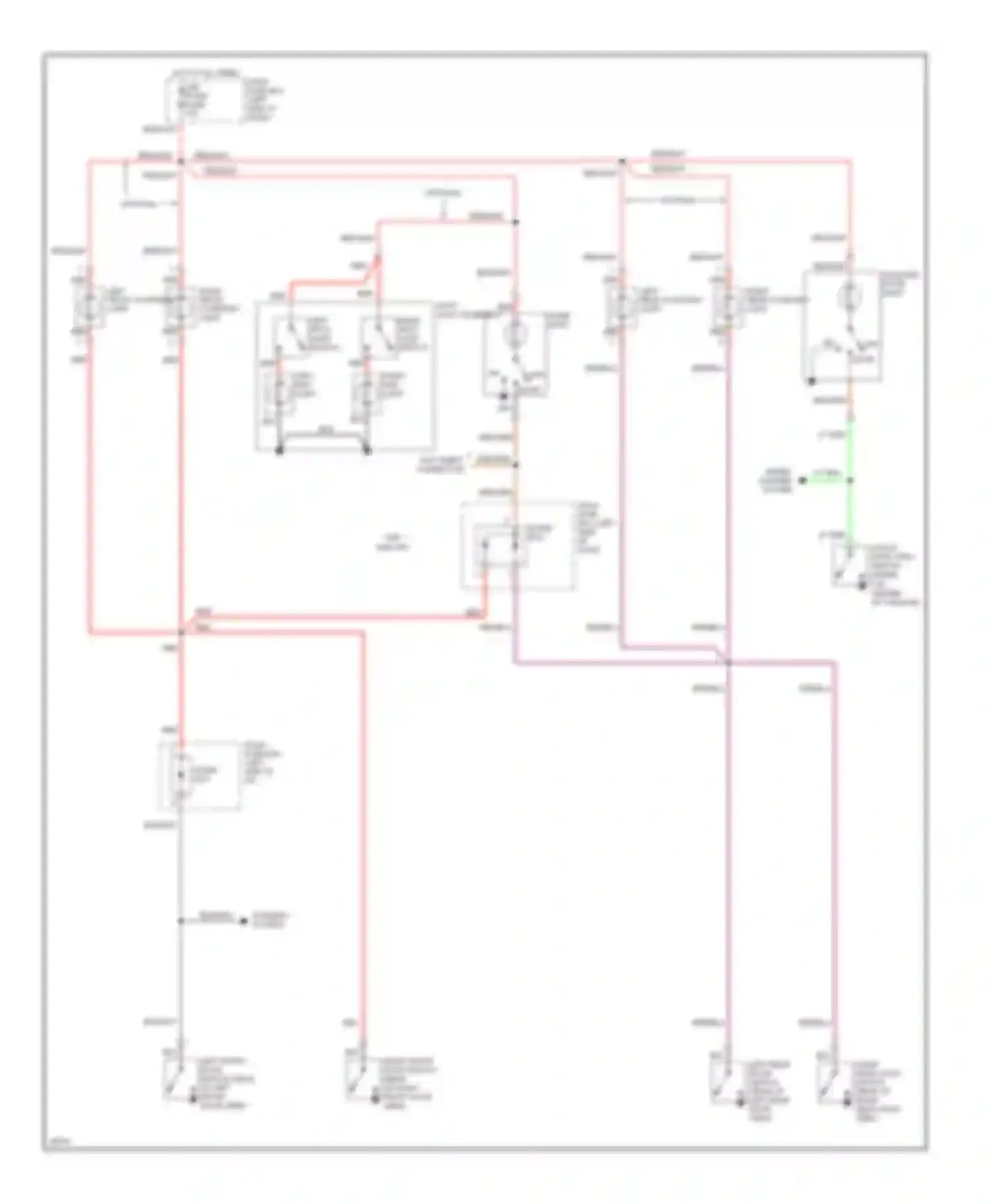 Rodeo Isuzu I (1989-1998): Courtesy lamps circuit