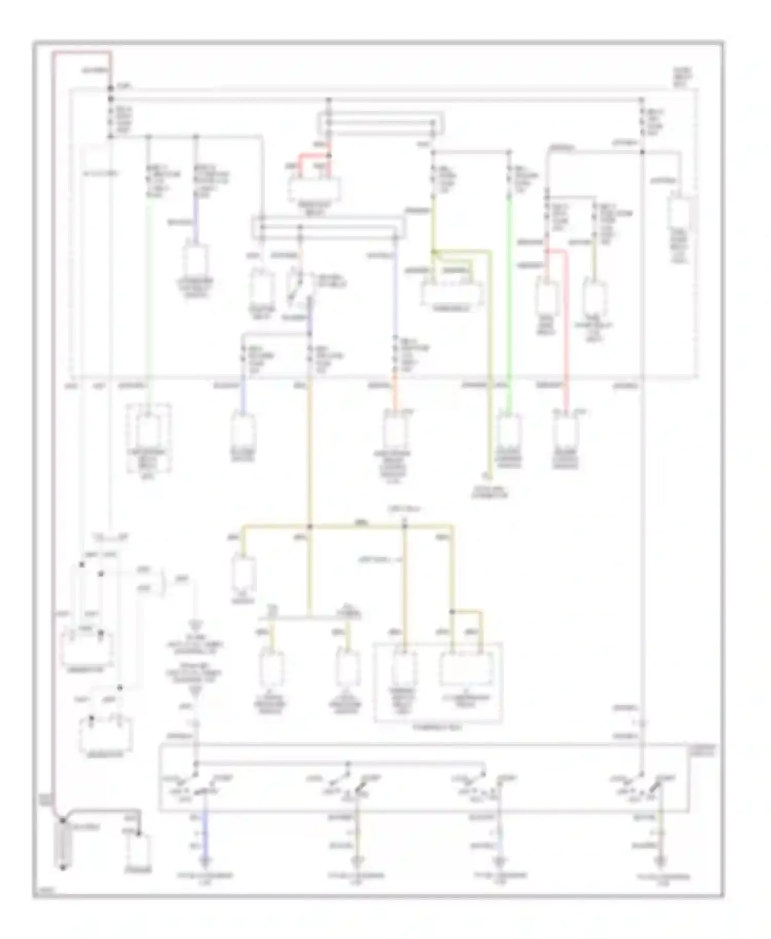 Rodeo Isuzu I (1989-1998): Power distribution circuit (1 of 3)
