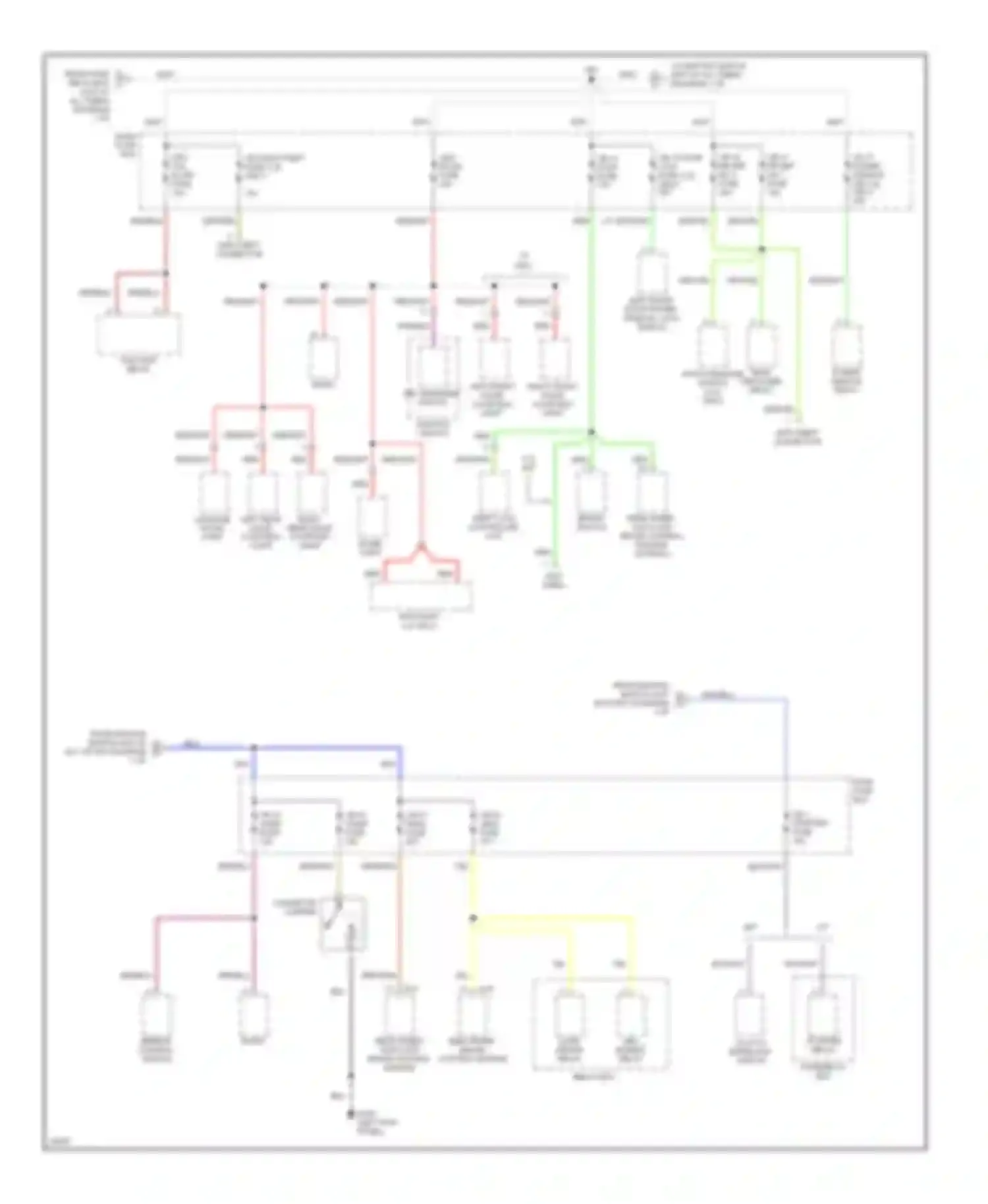 Rodeo Isuzu I (1989-1998): Power distribution circuit (2 of 3)
