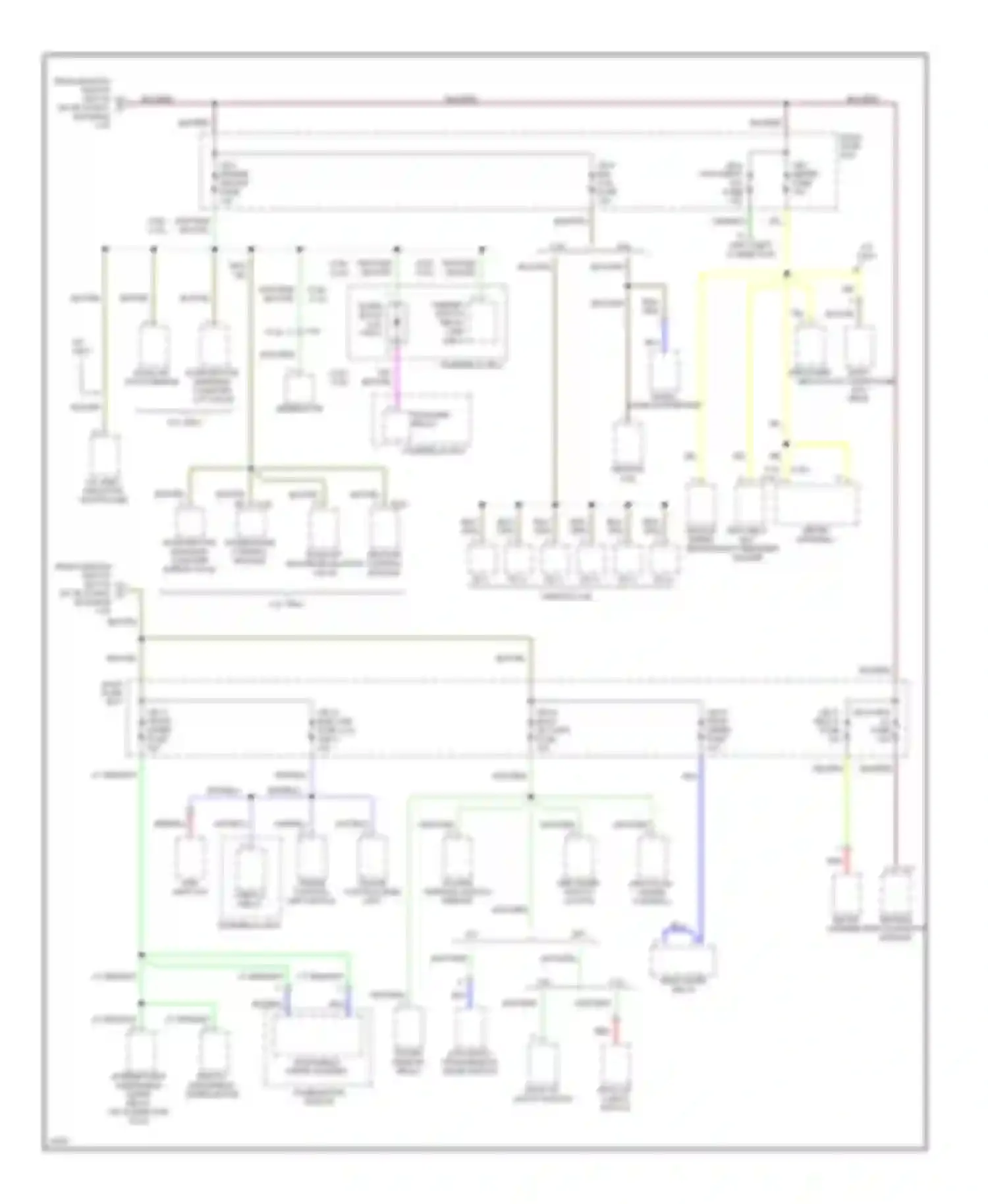 Rodeo Isuzu I (1989-1998): Power distribution circuit (3 of 3)