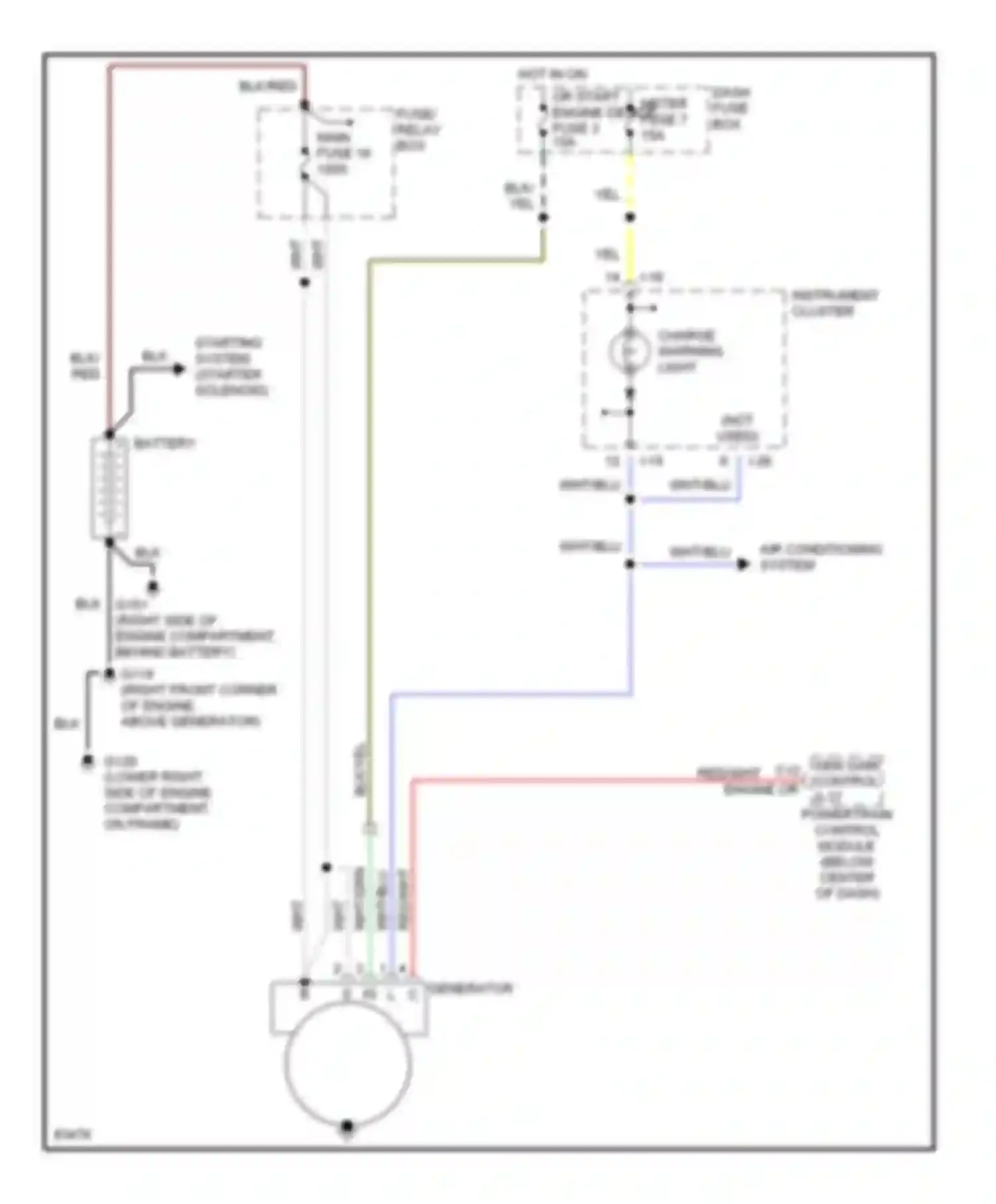 Rodeo Isuzu I (1989-1998): 3.2l, charging circuit