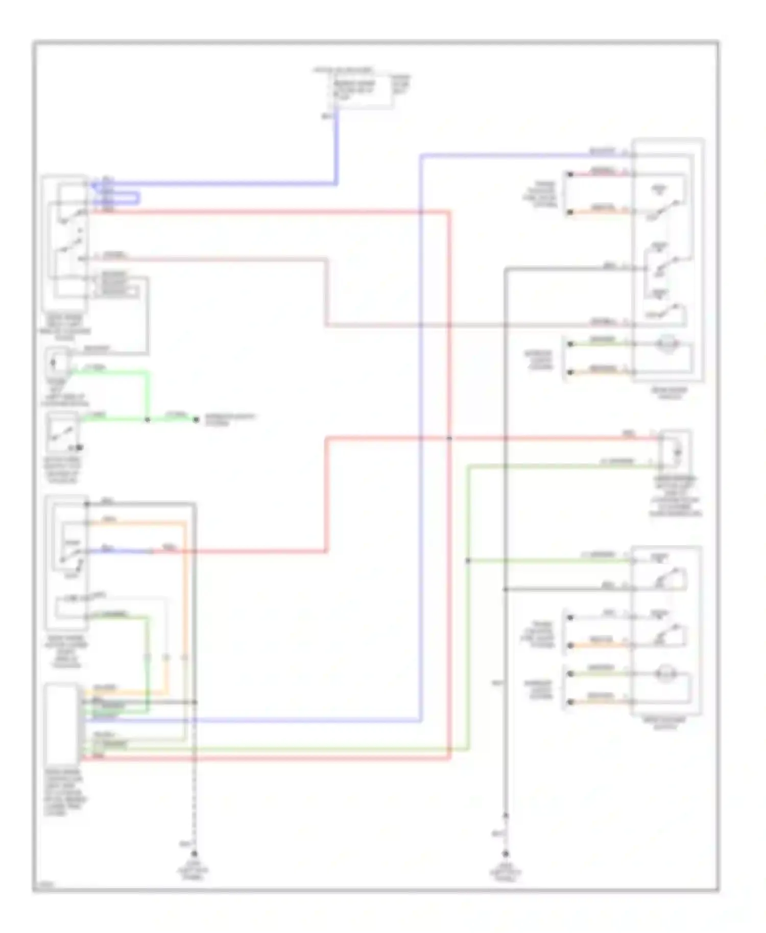 Rodeo Isuzu I (1989-1998): Rear wiper/washer circuit