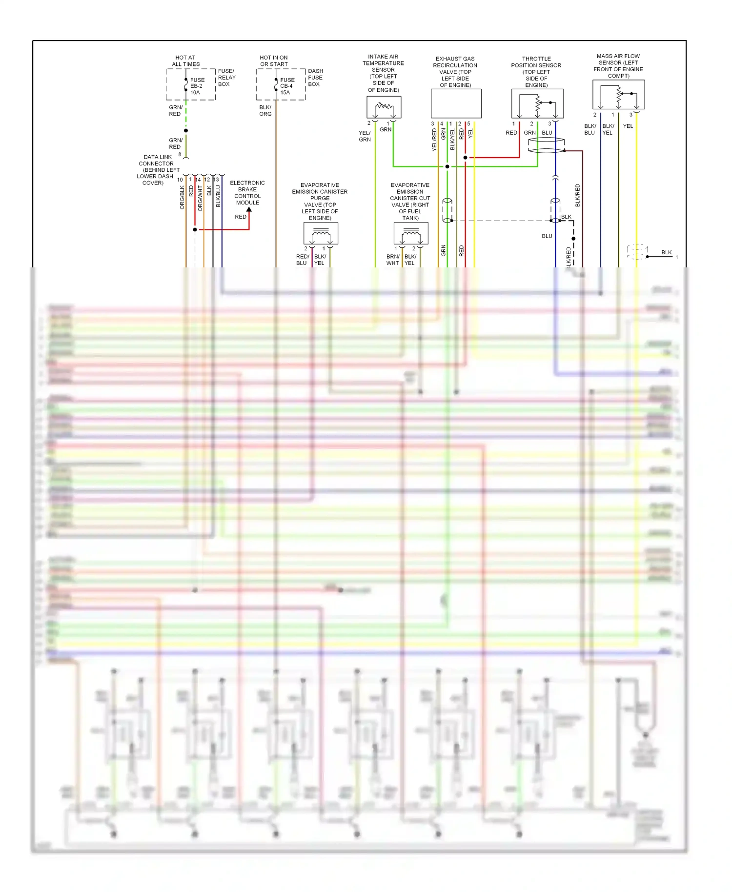Wiring diagram electronic brake control module for Isuzu Rodeo I (1989-1998) (1 of 1)