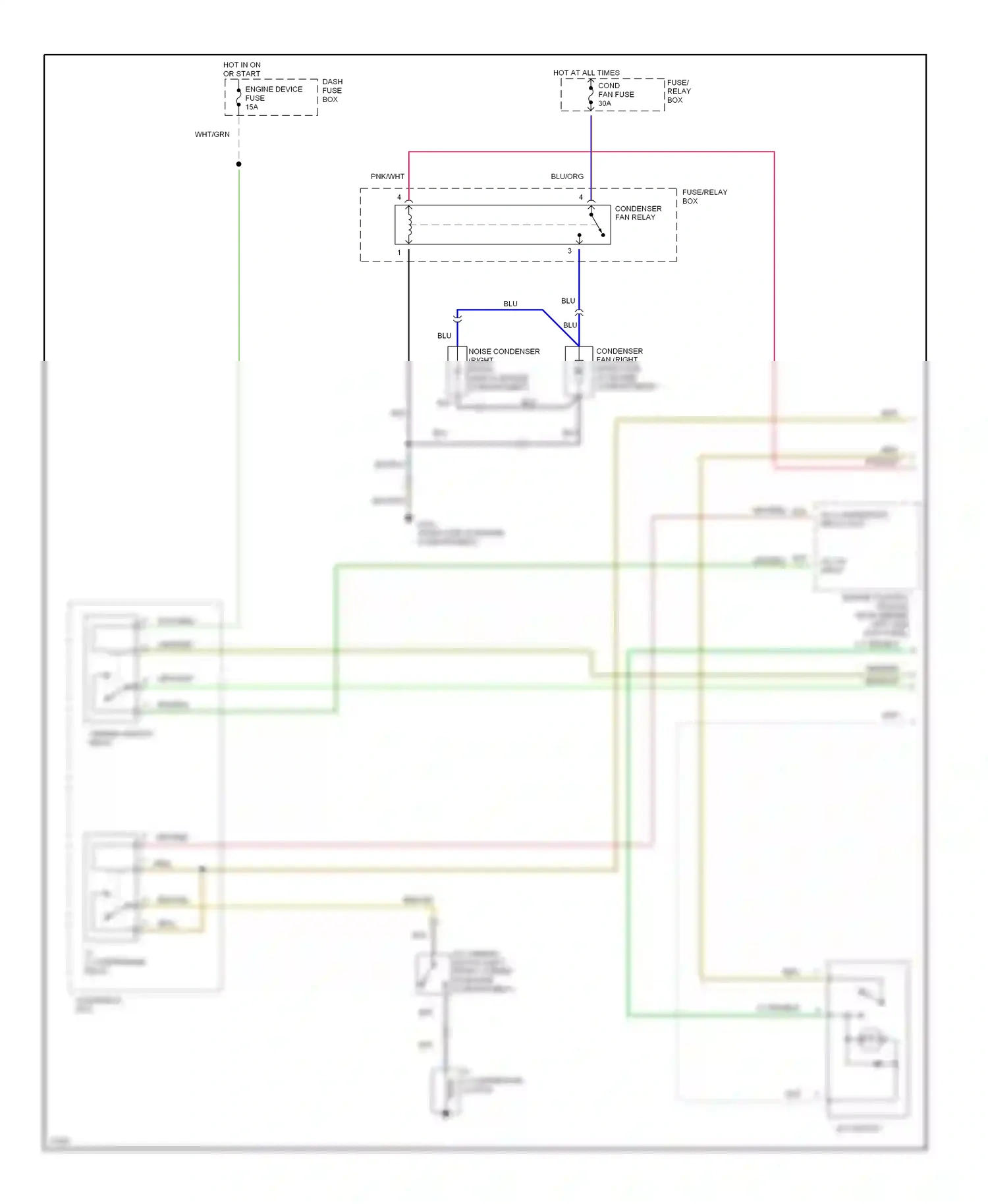 Wiring diagram engine device fuse for Isuzu Rodeo I (1989-1998) (2 of 2)