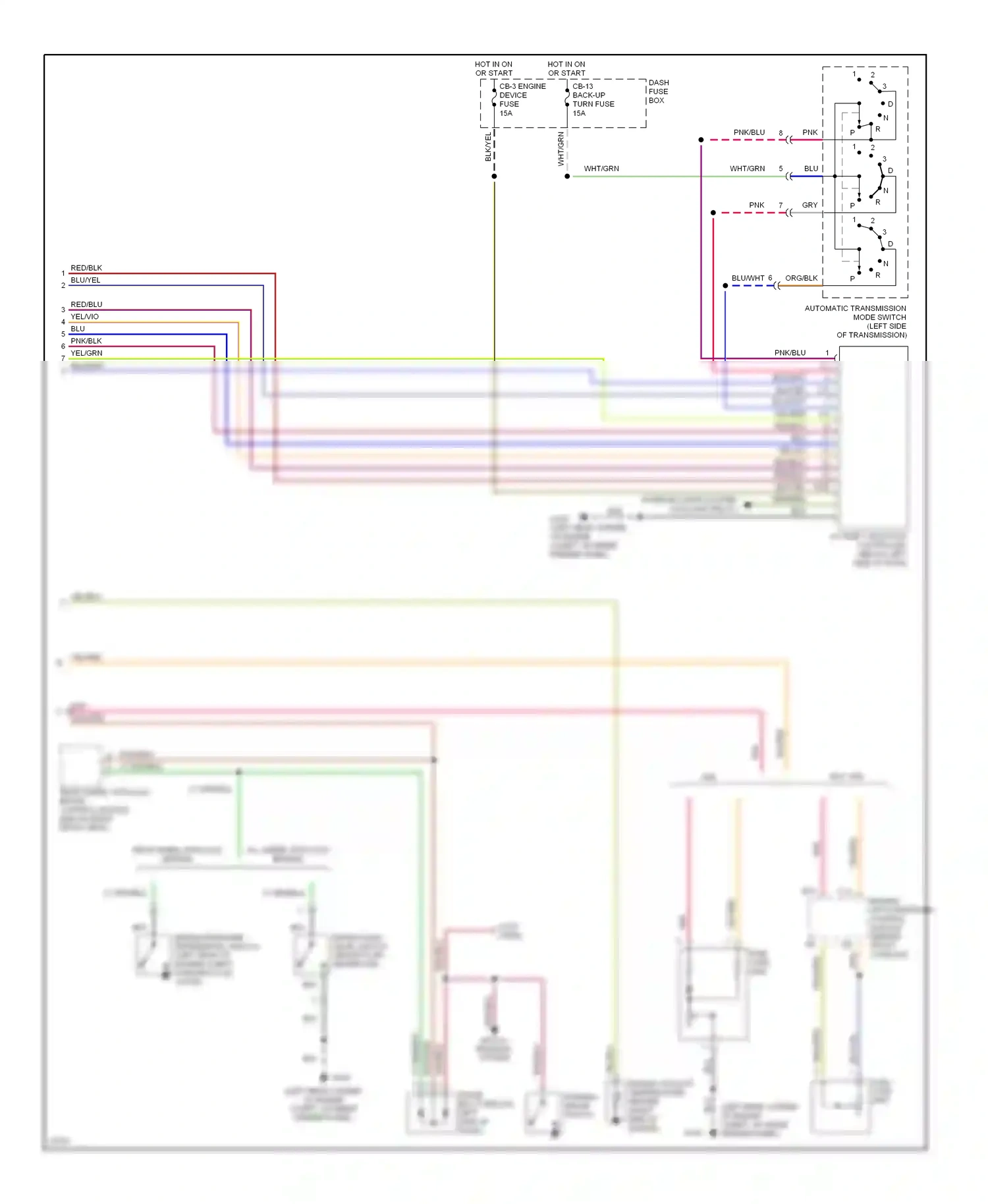 Wiring diagram hatch release system for Isuzu Rodeo I (1989-1998) (1 of 1)