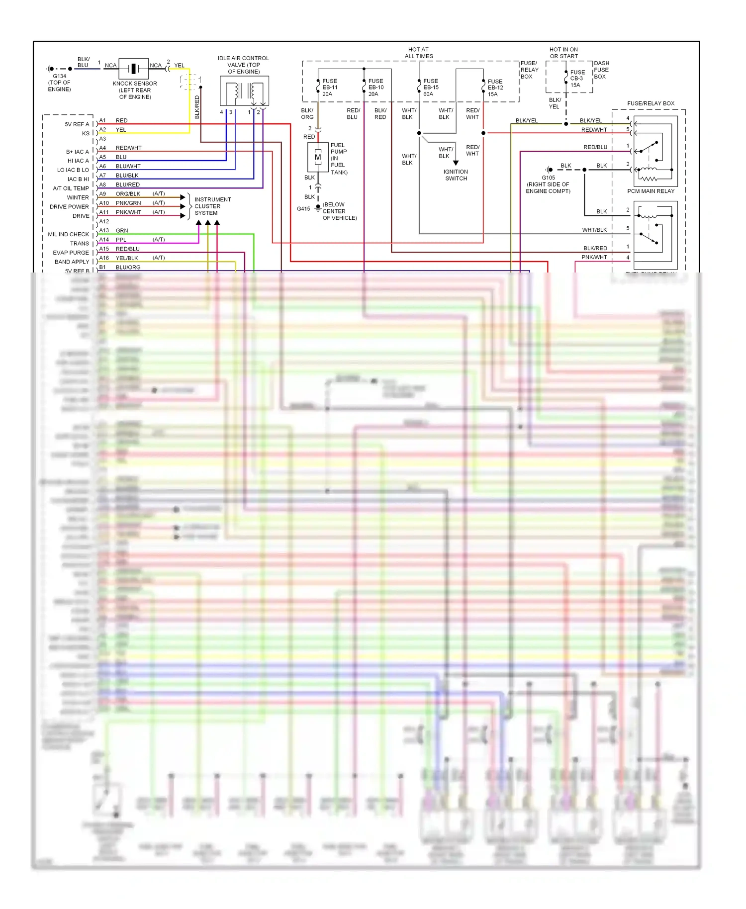Wiring diagram ignition switch for Isuzu Rodeo I (1989-1998) (7 of 7)